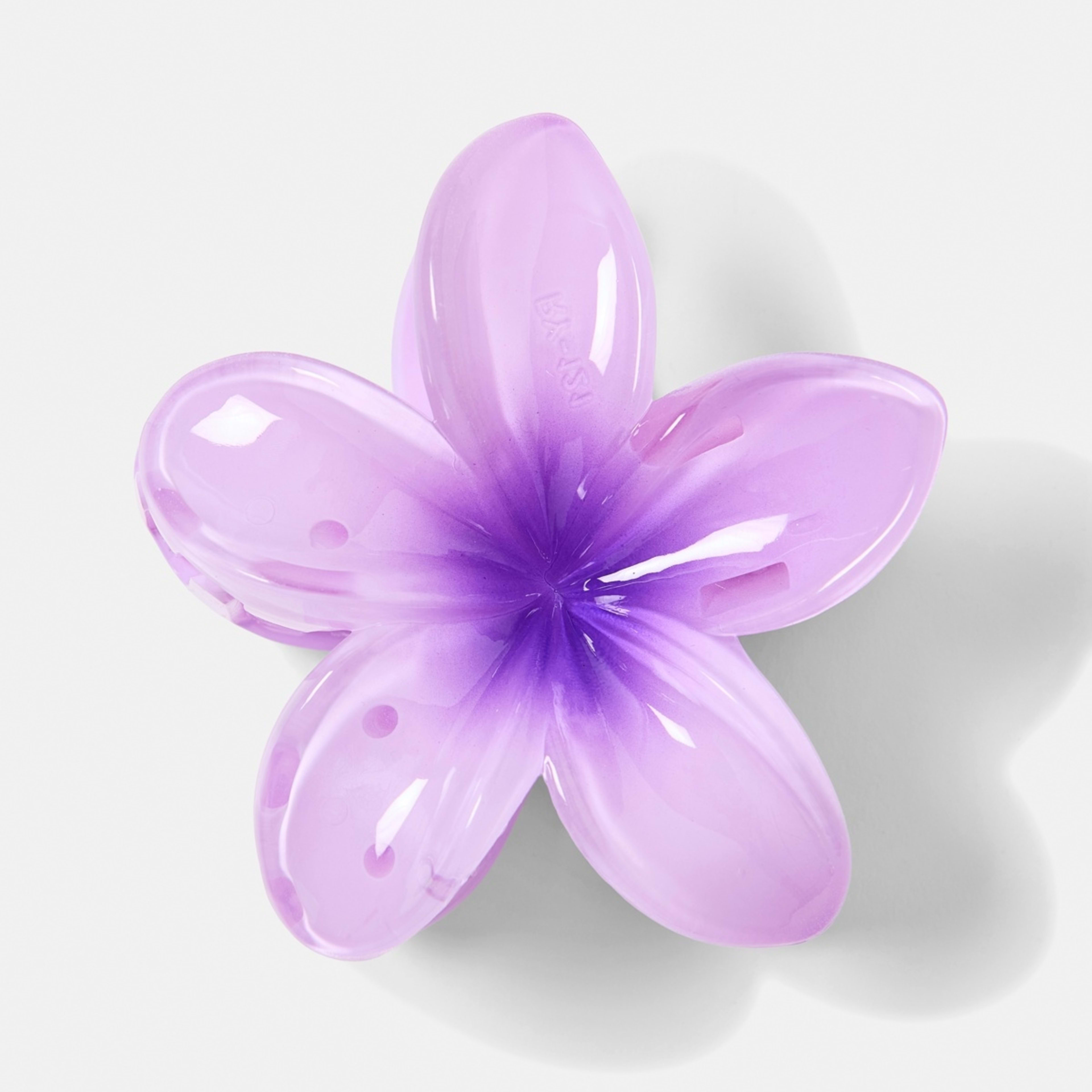 1 Purple Frangipani Claw Hair Clip