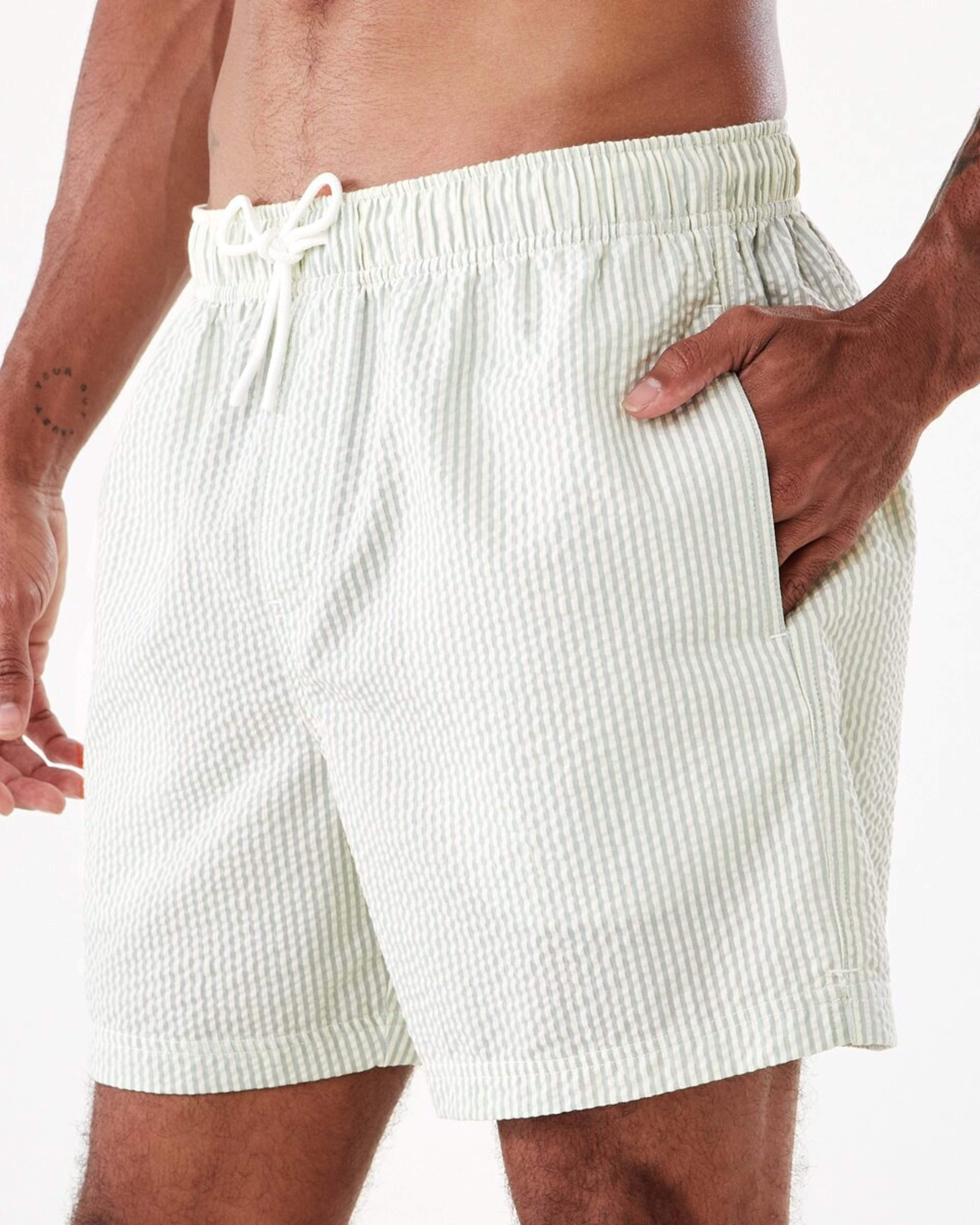 2 Seersucker Boardshorts Grn Strp, 2 of 7
