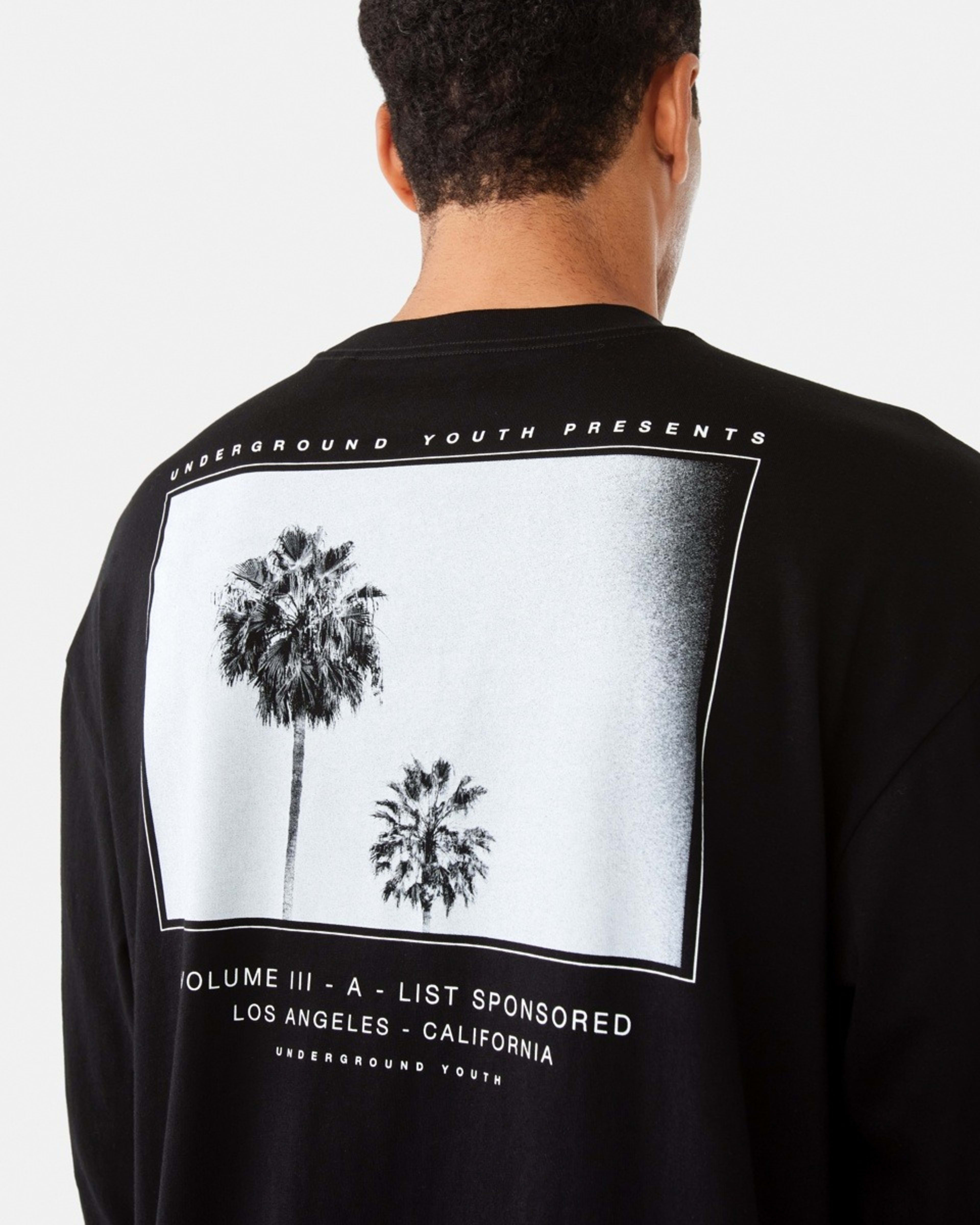 7 Long Sleeve Oversized Graphic T-shirt Black, 7 of 7