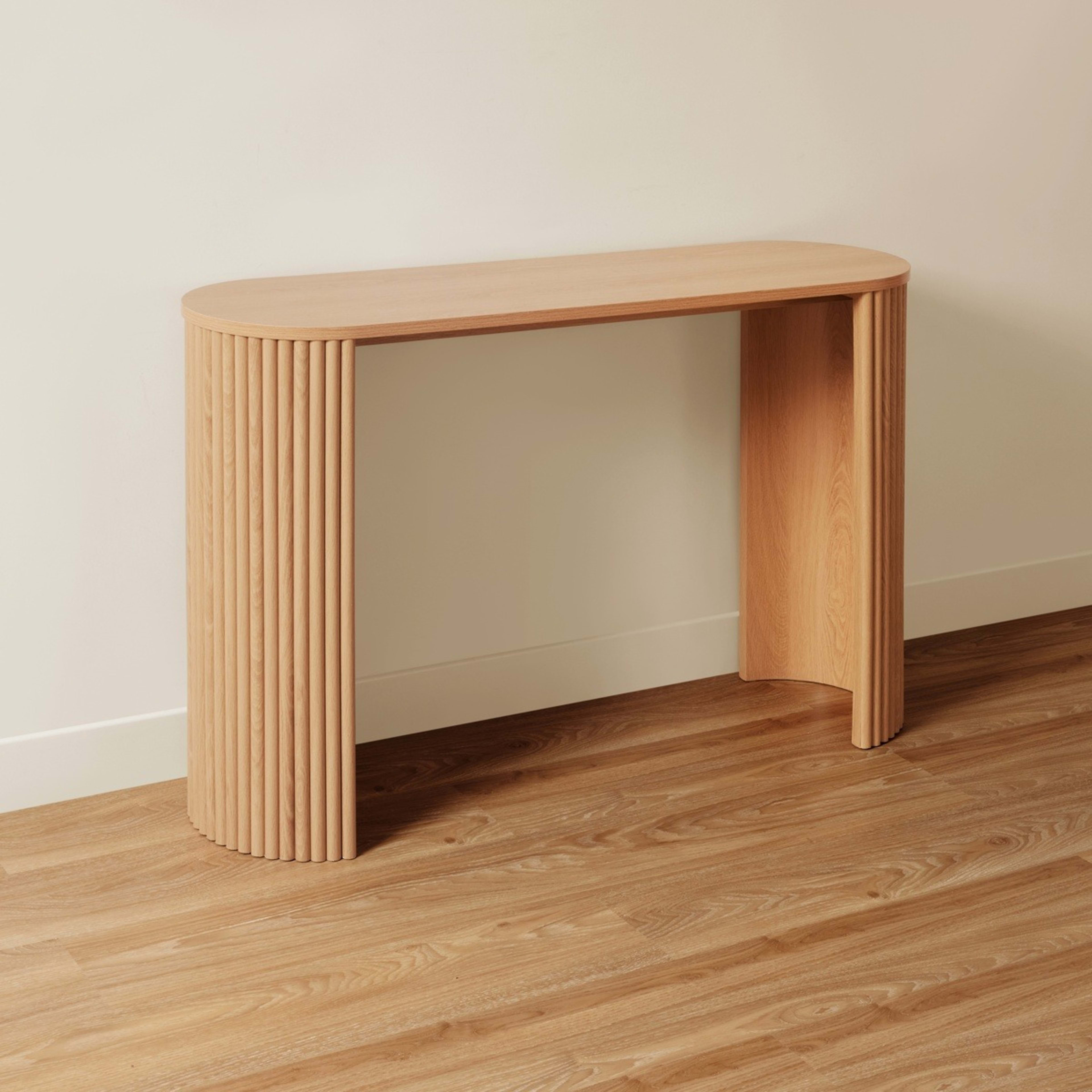 3 Ryan Ribbed Hall Table, 3 of 5