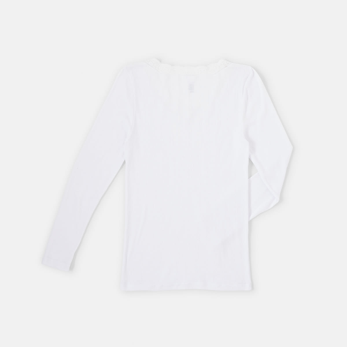 Pointelle Long Sleeve Thermal Top Kmart