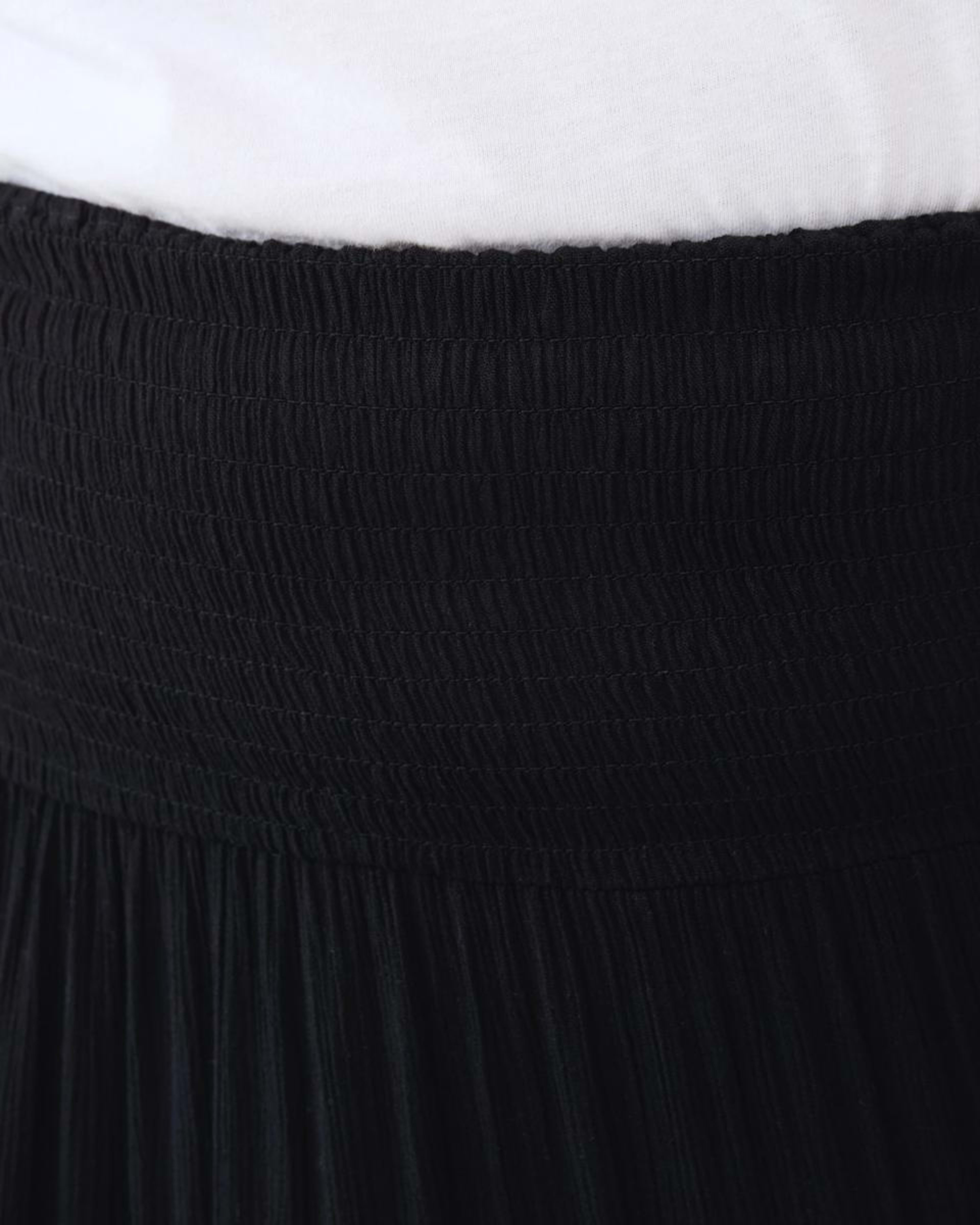 4 Curve Multi Tiered Textured Maxi Skirt BLACK, 4 of 5