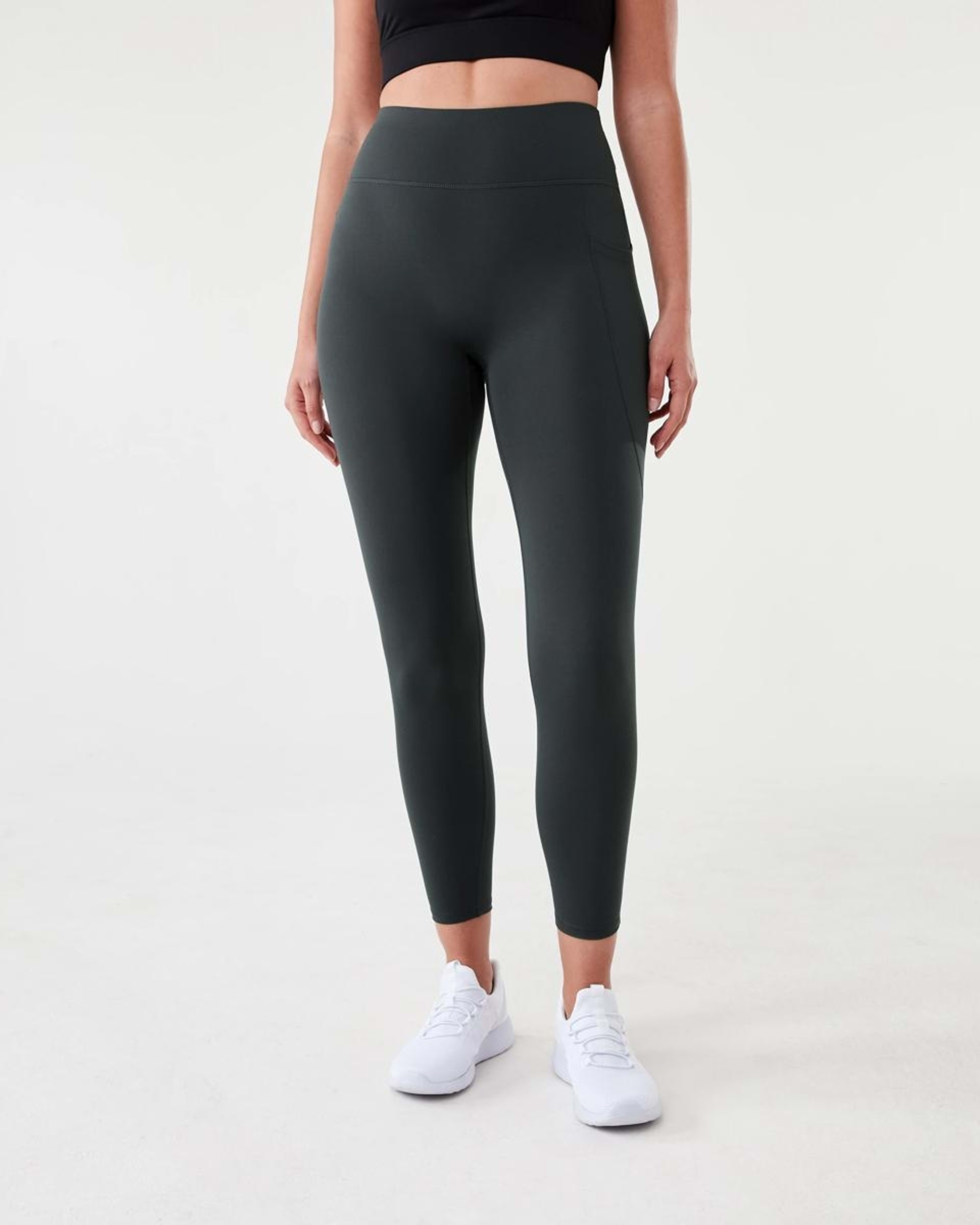 1 Active Womens Ultrasoft Leggings DISTANT GREY, 1 of 6