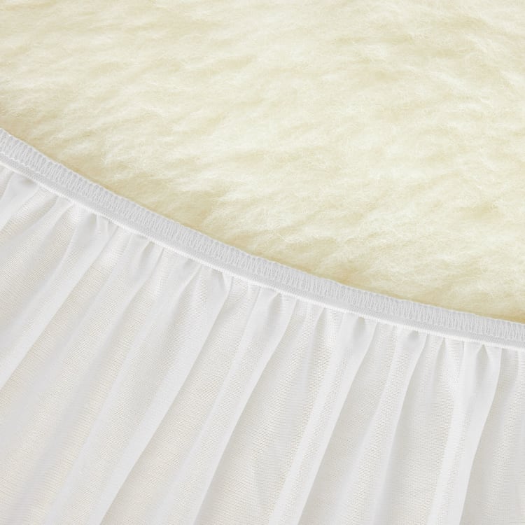 Washable Wool Underblanket Double Bed, Beige Kmart NZ