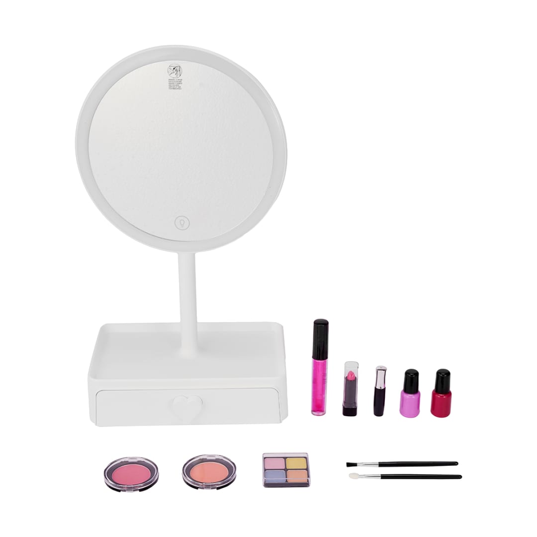 Toy 14 Piece Premium Light Up Vanity with Makeup Kit Kmart