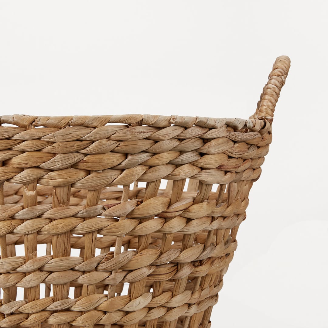 Oval Open Weave Laundry Basket Brown Kmart