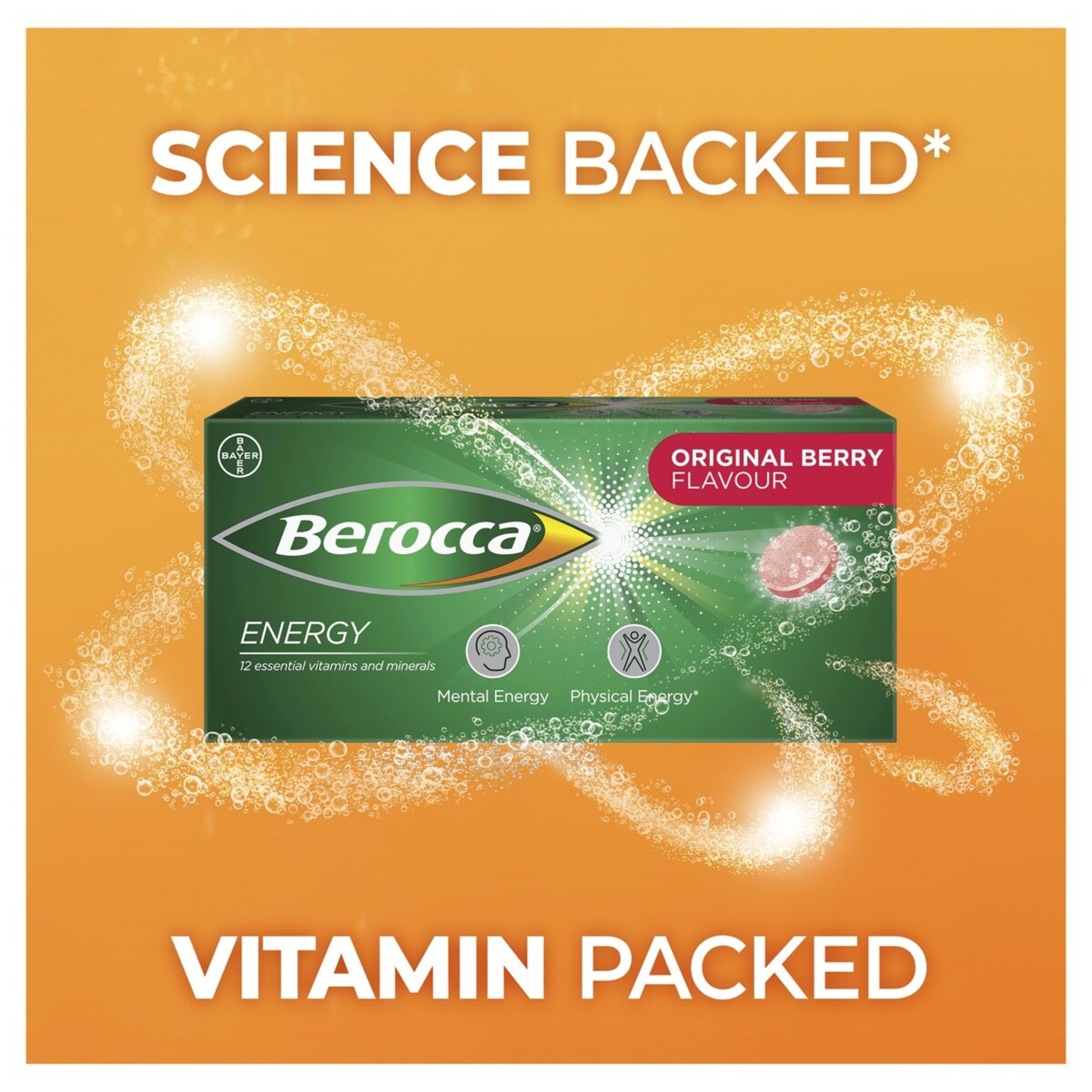 9 15 Pack Berroca Energy Original Berry Flavour Effervescent Tablets, 9 of 10