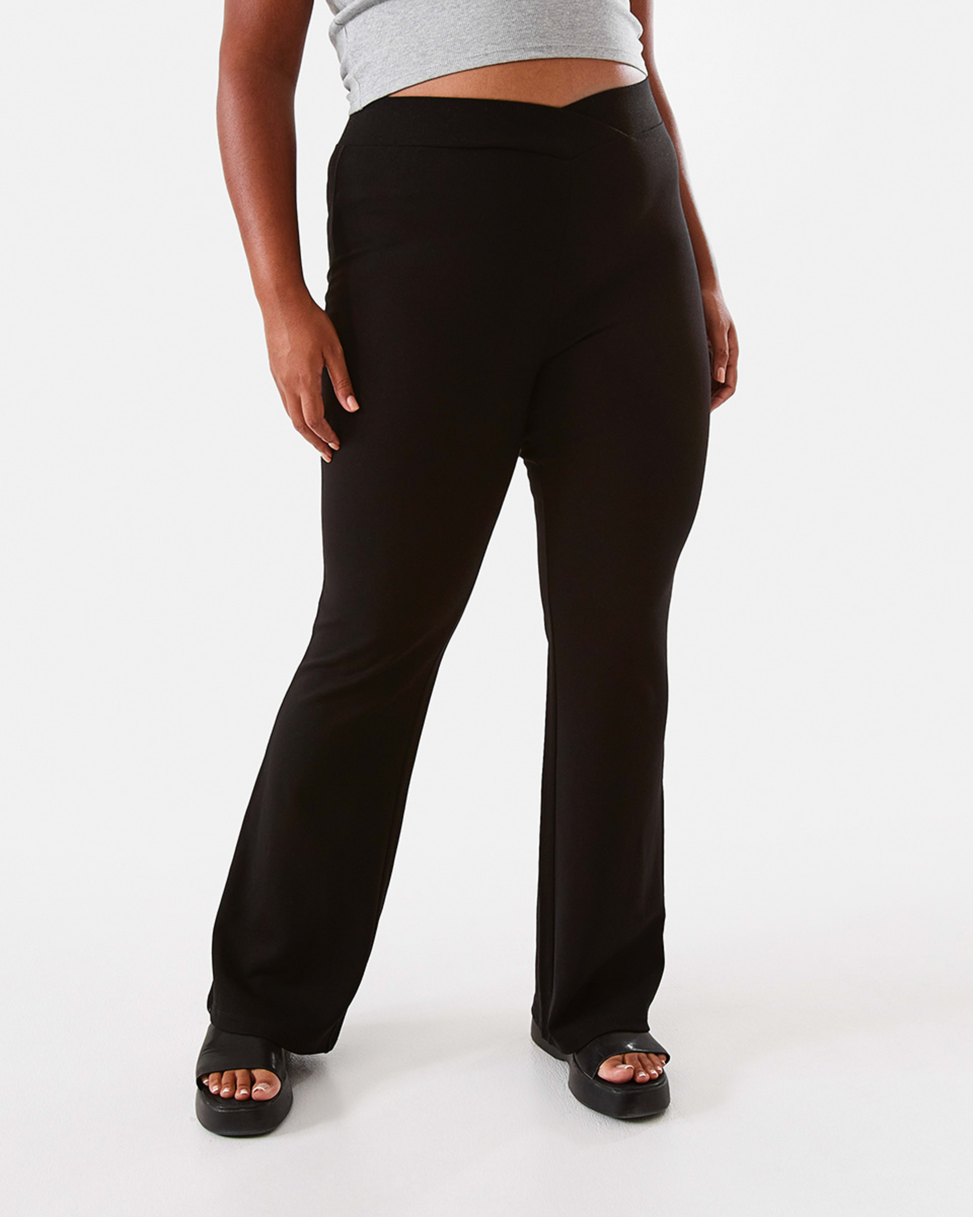 Deep V Flare Pants - Kmart