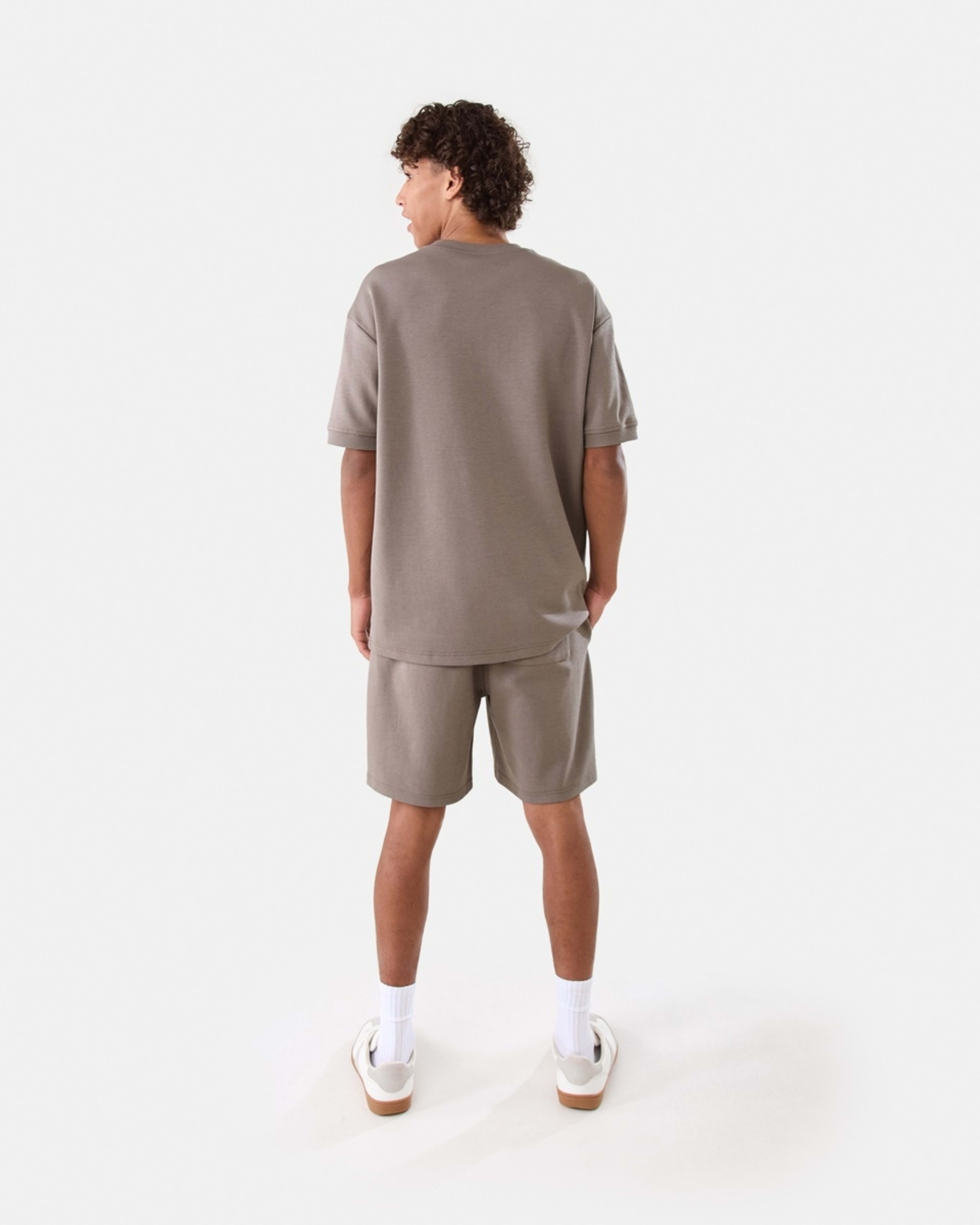 4 Oversized Interlock T-shirt DRIFT BROWN, 4 of 7