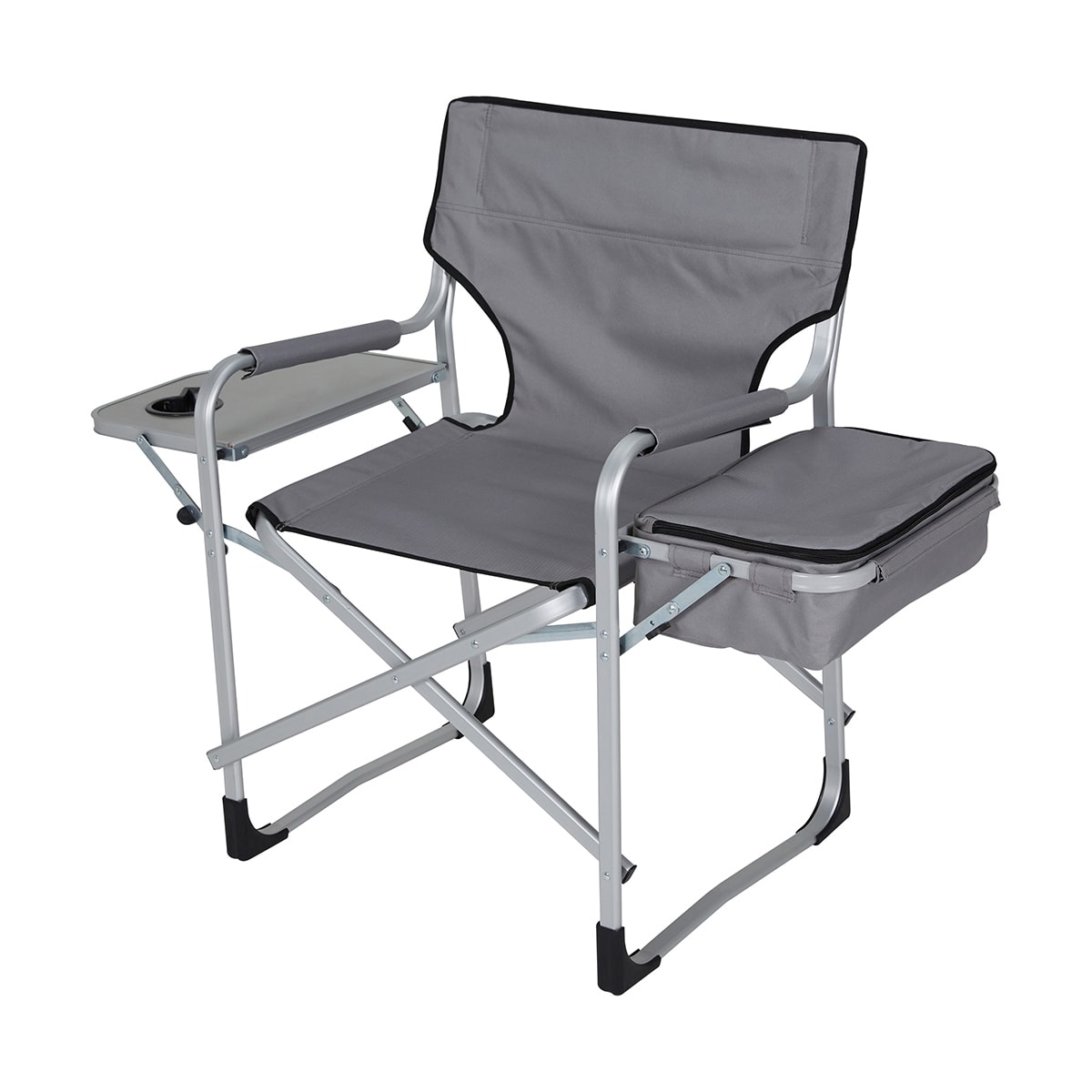 camping chair with table and cooler