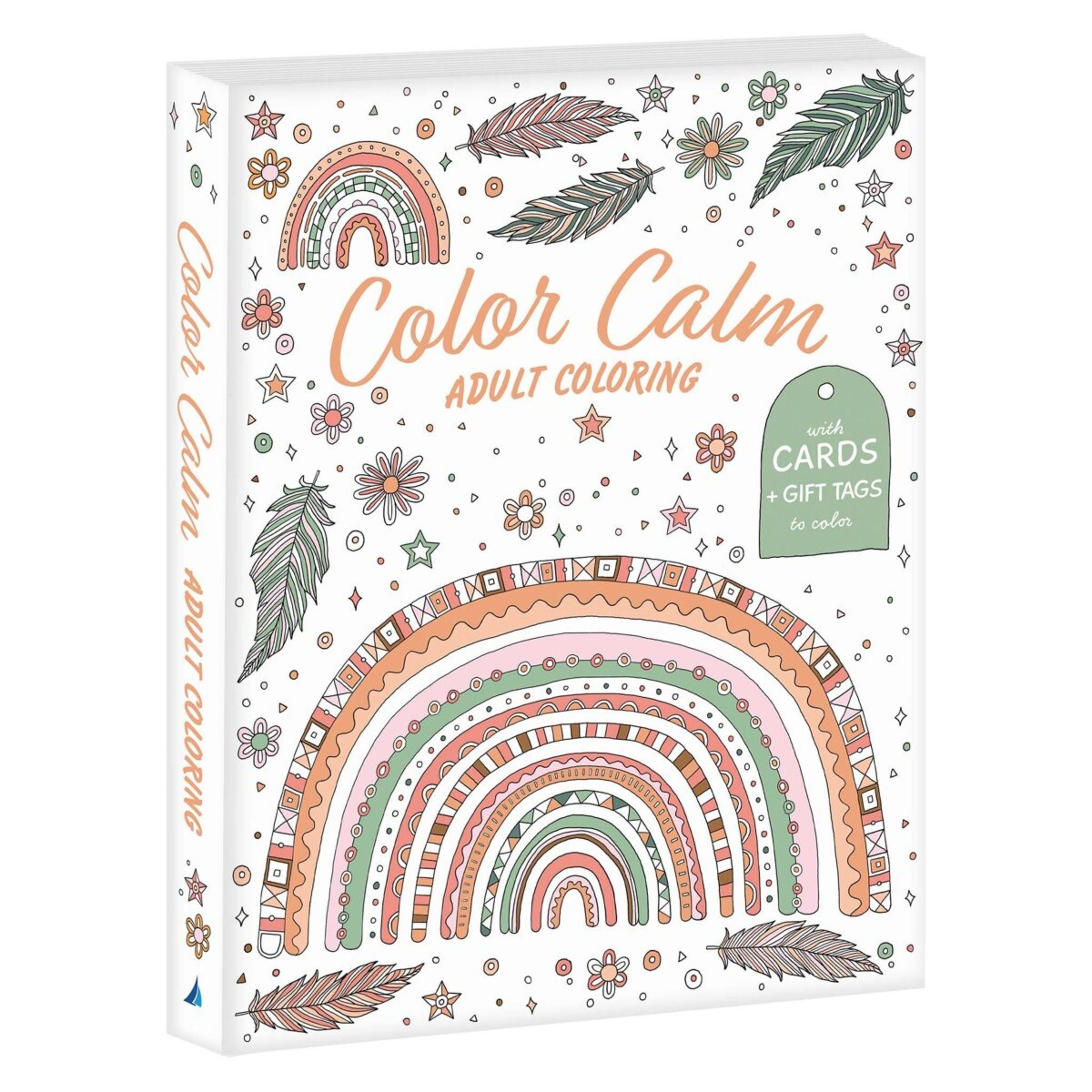 1 Color Calm Adult Coloring Book, 1 of 3