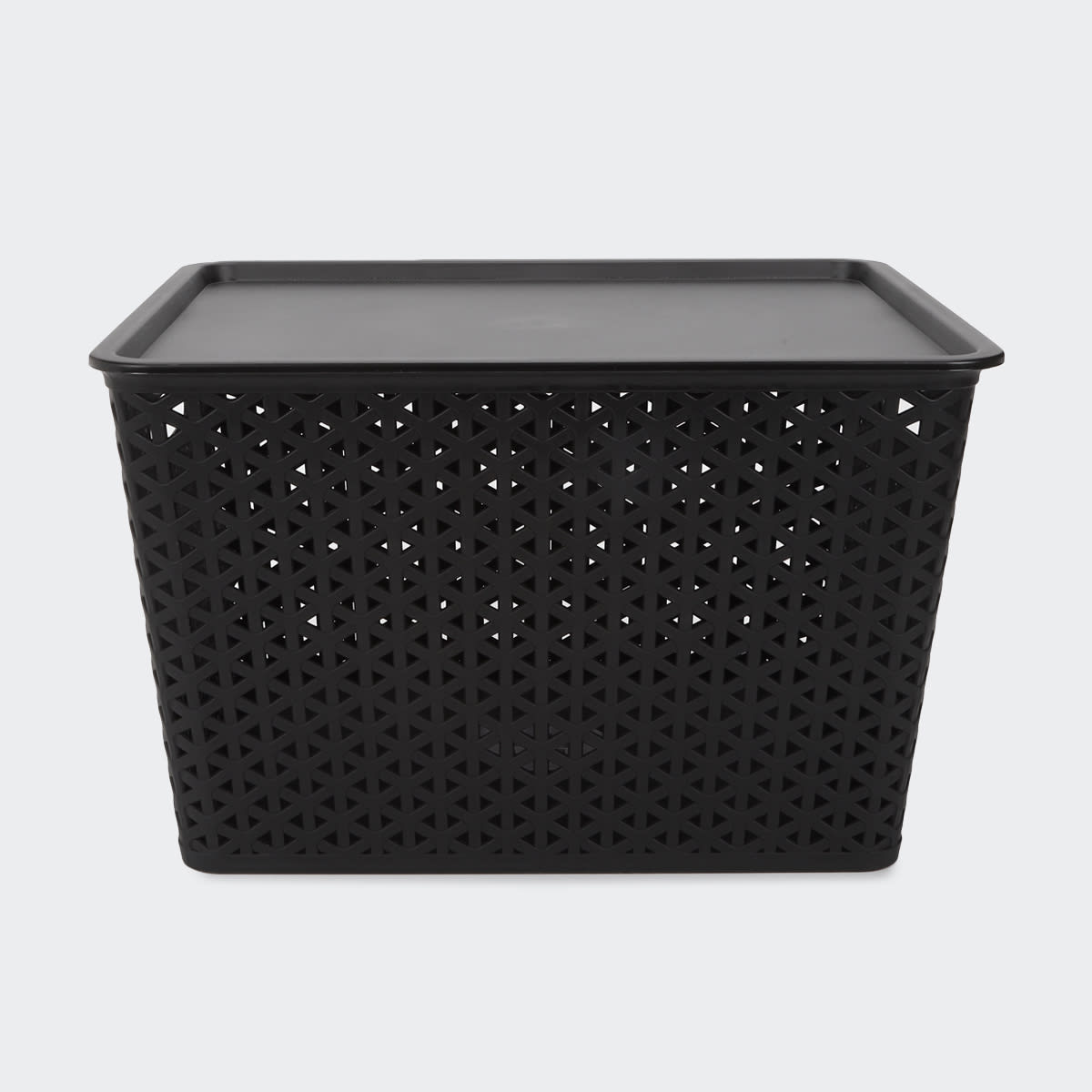 Storage Container with Lid Large, Black Kmart