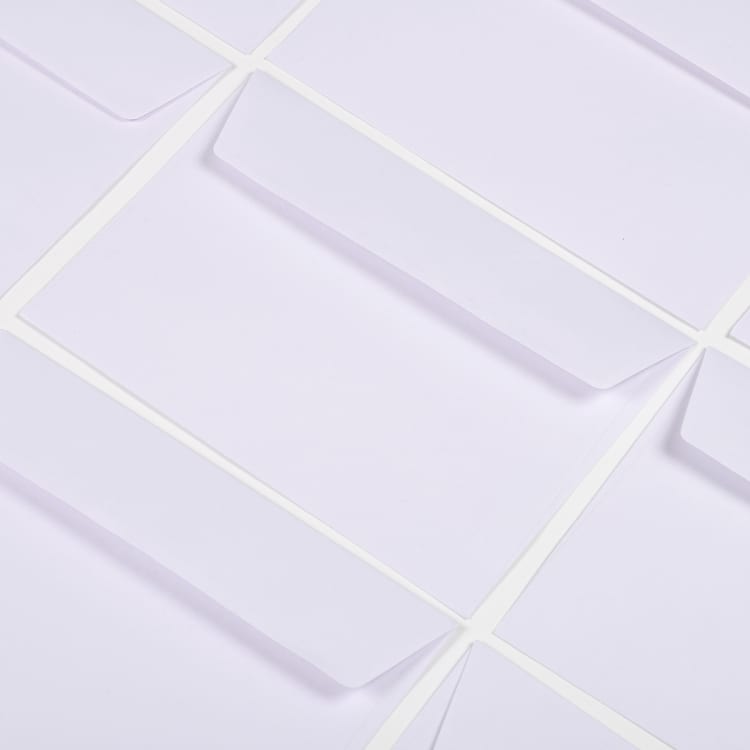 100 Pack C6 Peel and Seal Envelopes White Kmart