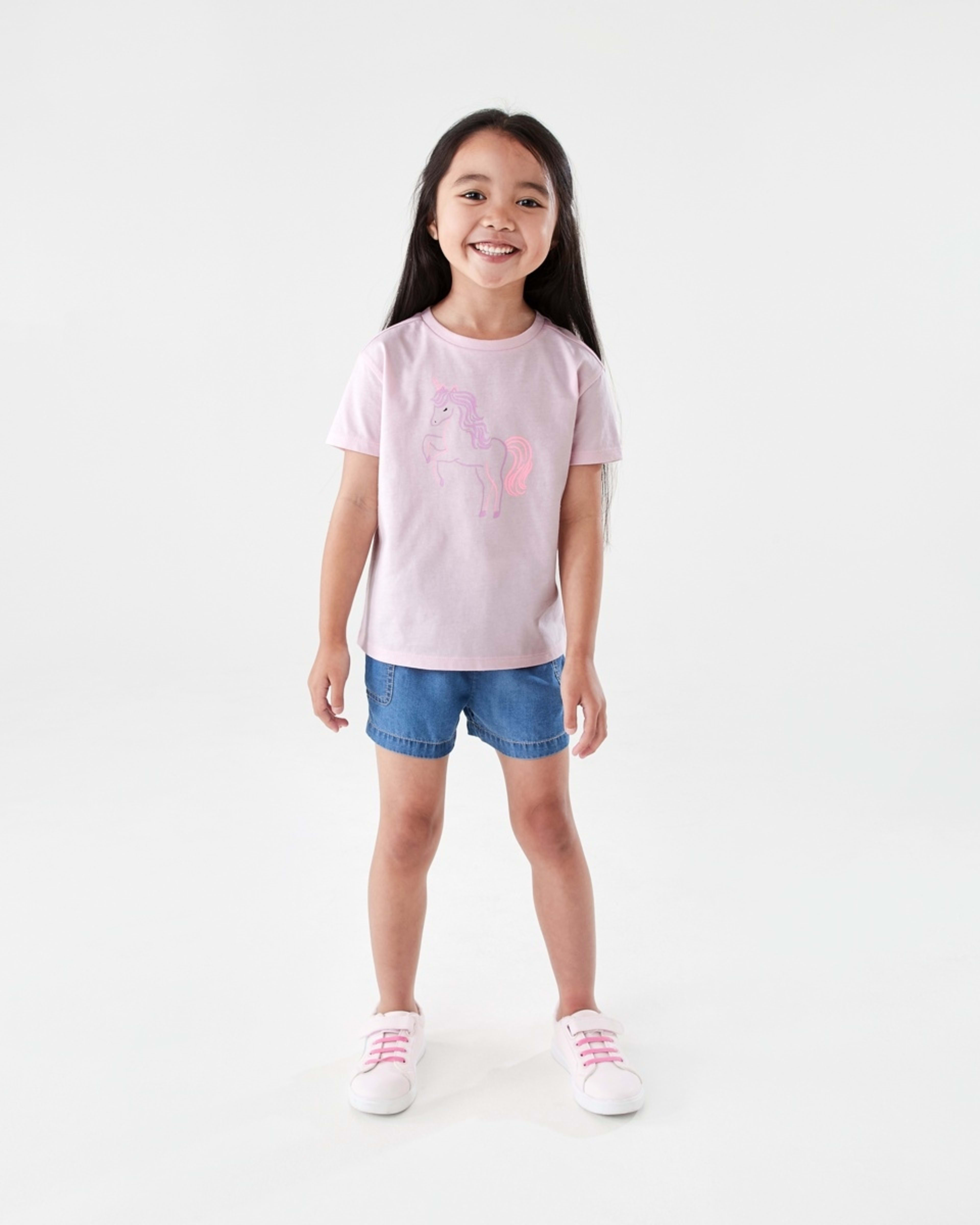 5 Printed T-shirt UNICORN SPIRIT BALLERINA PINK, 5 of 6