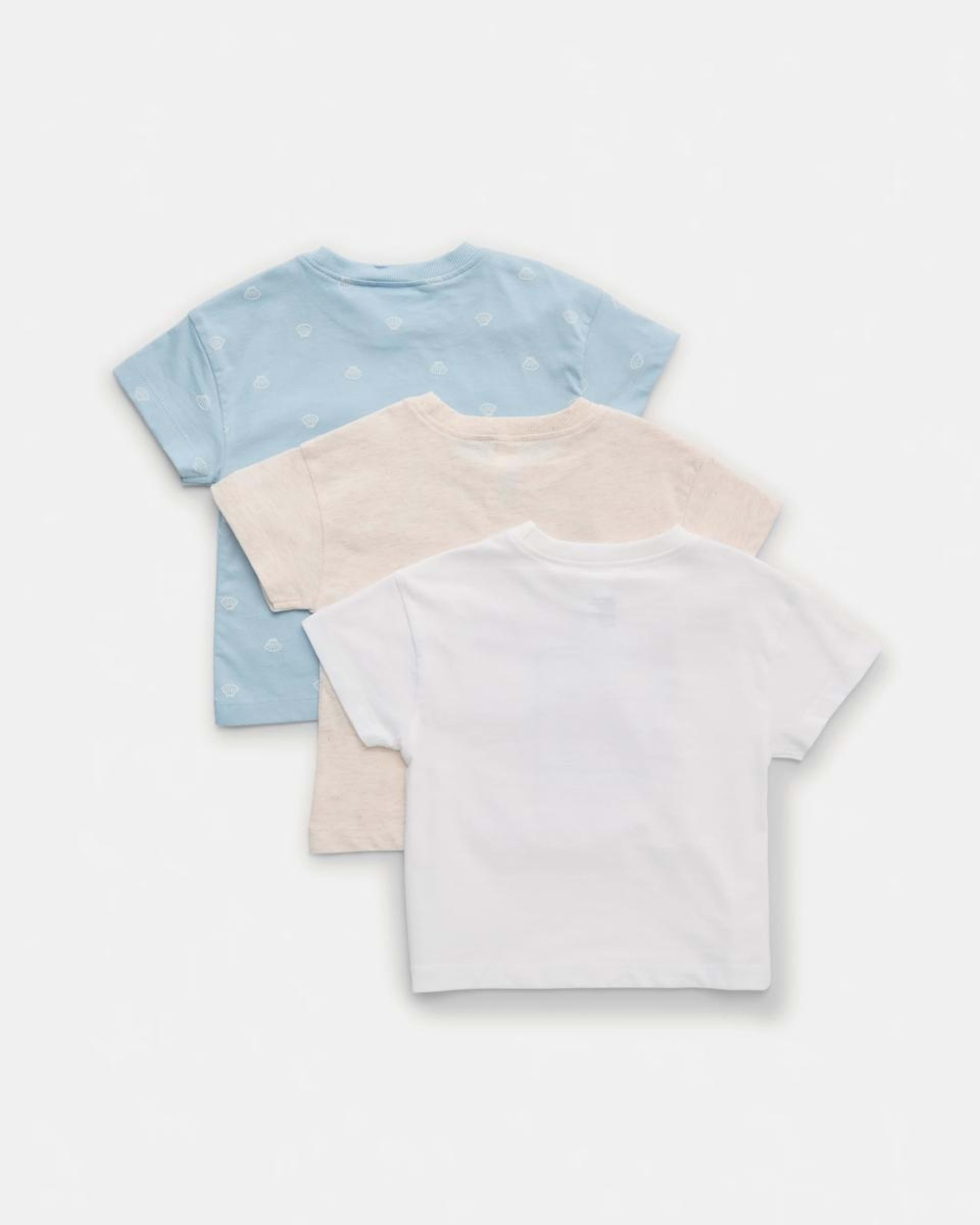 2 3 Pack Short Sleeve T-shirt Blu Shell, 2 of 5