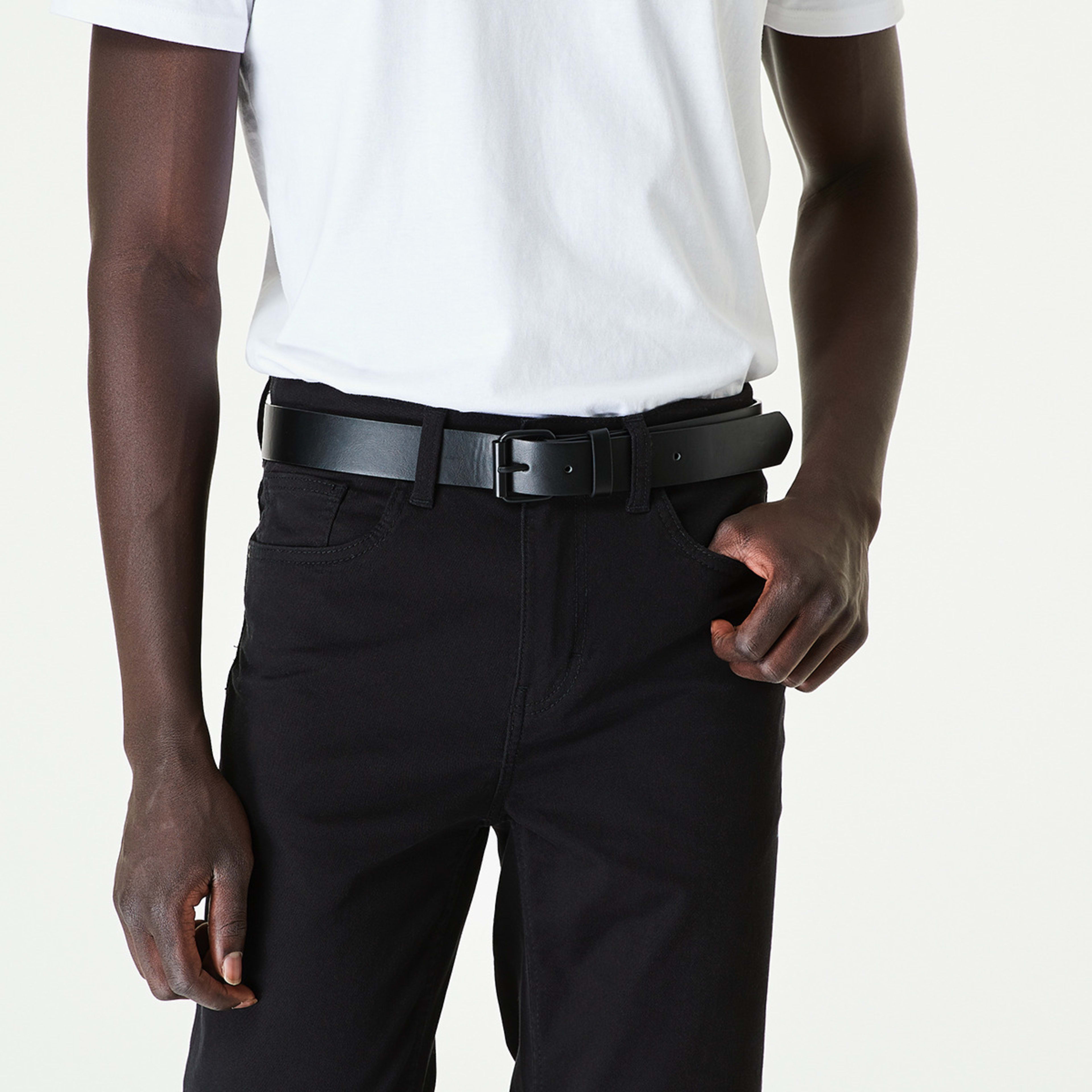 2 Casual Jeans Belt Black, 2 of 3