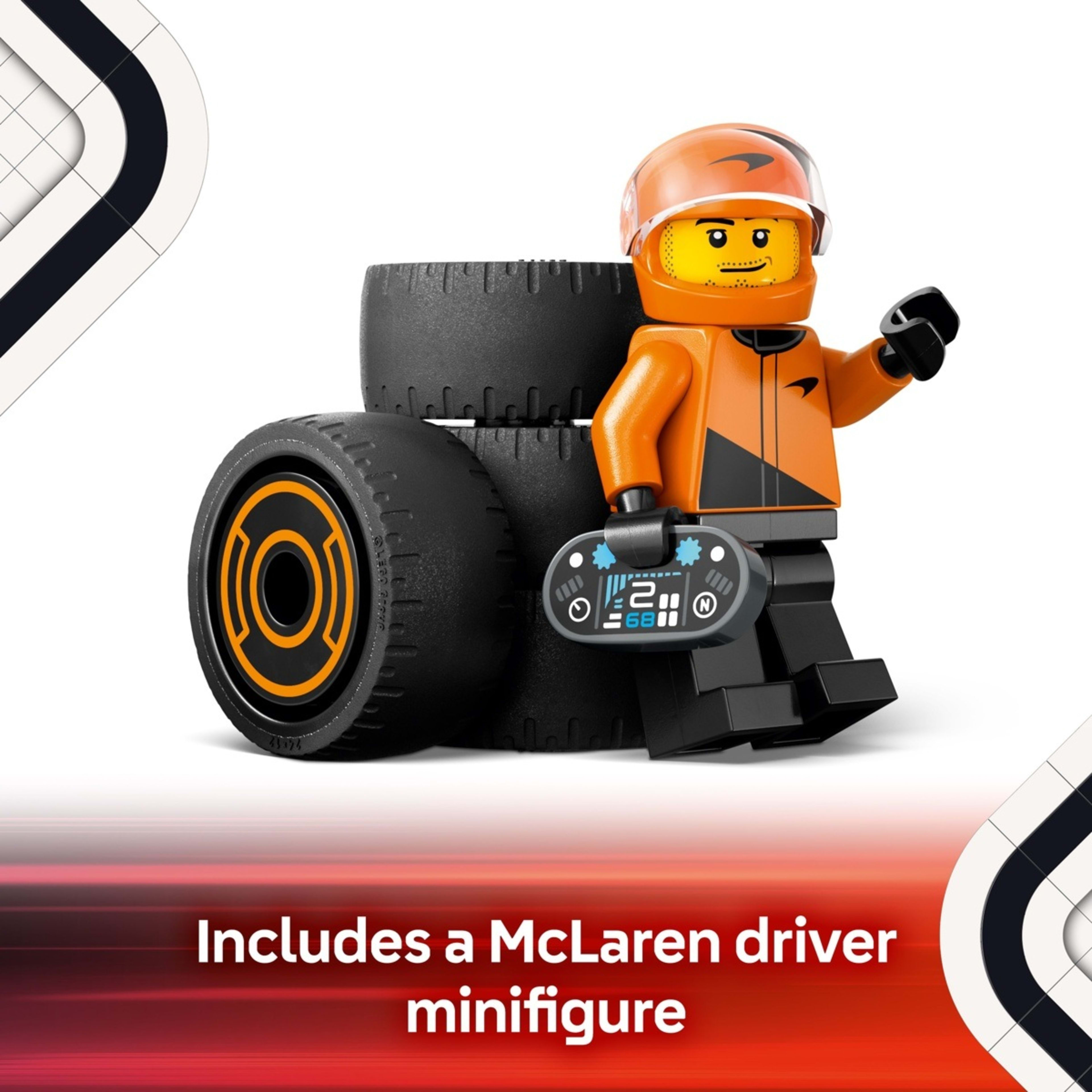 7 LEGO City F1 Driver with McLaren Race Car 60442, 7 of 9