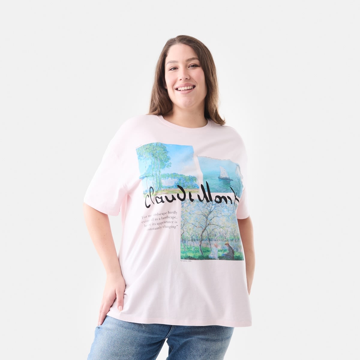 Curve Claude Monet License Short Sleeve T-shirt - Kmart