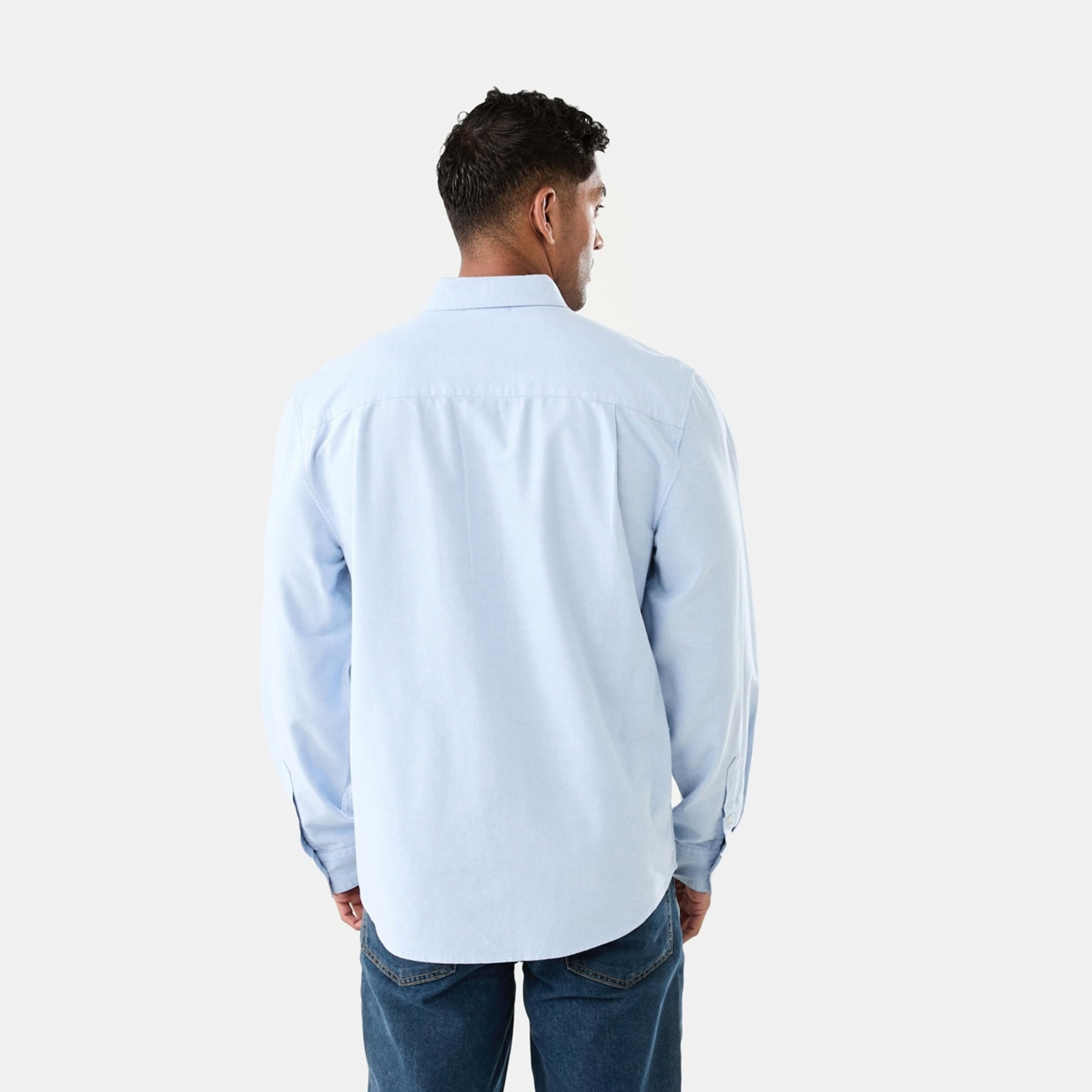 3 Long Sleeve Oxford Shirt Light Blue, 3 of 7