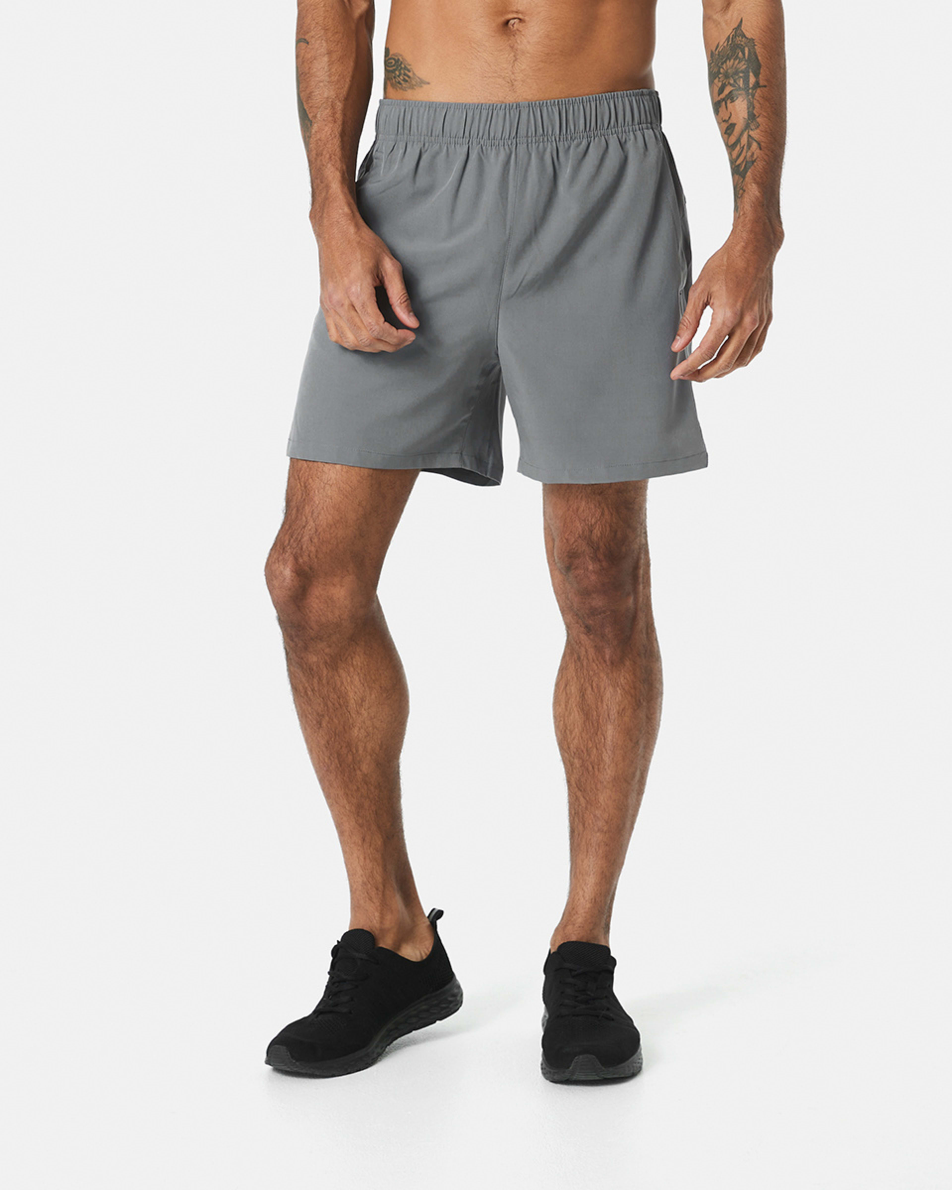 6 Active Mens Woven Stretch Shorts QUIET SHADE, 6 of 6