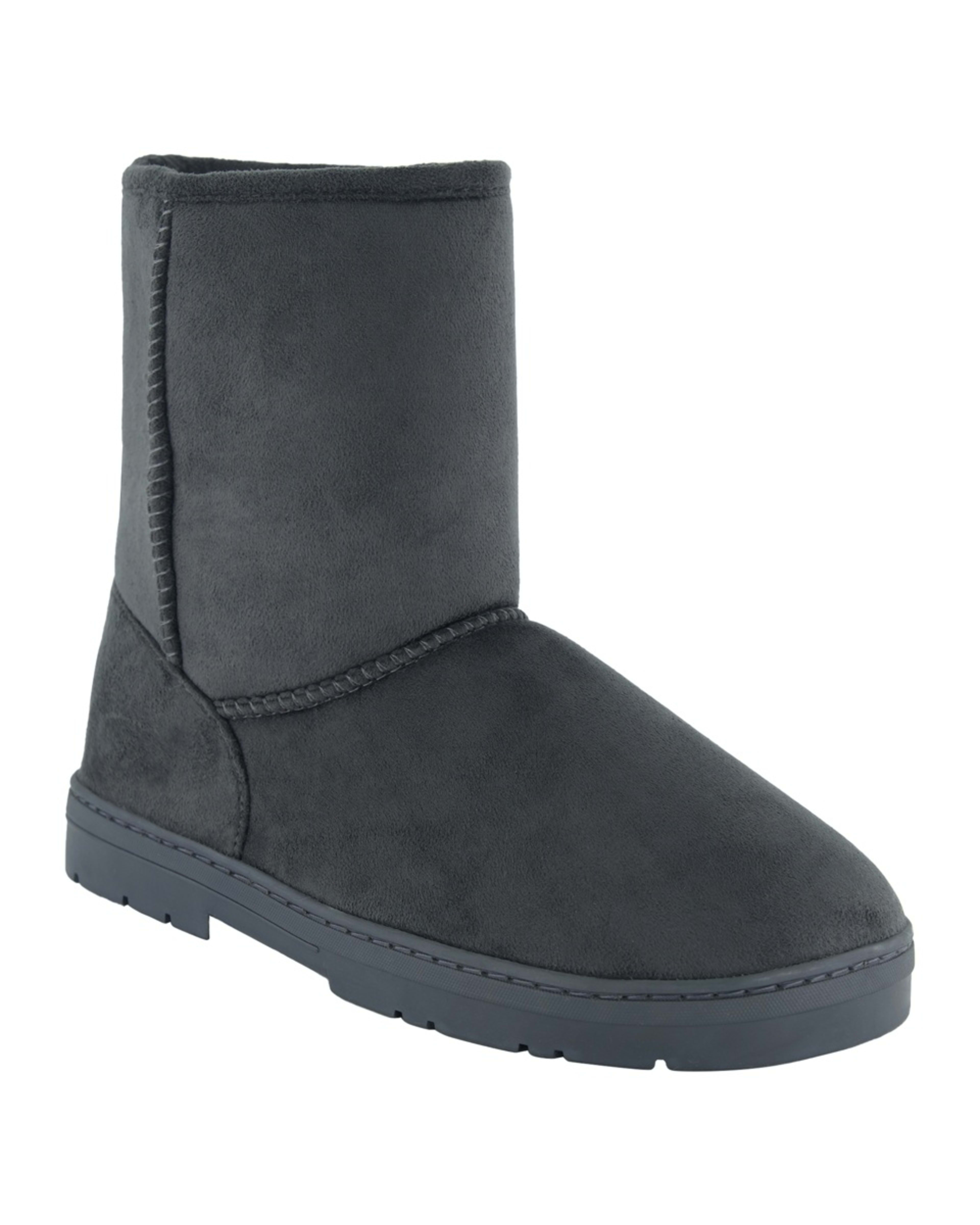 1 Hardsole Slipper Boots Charcoal Grey, 1 of 3