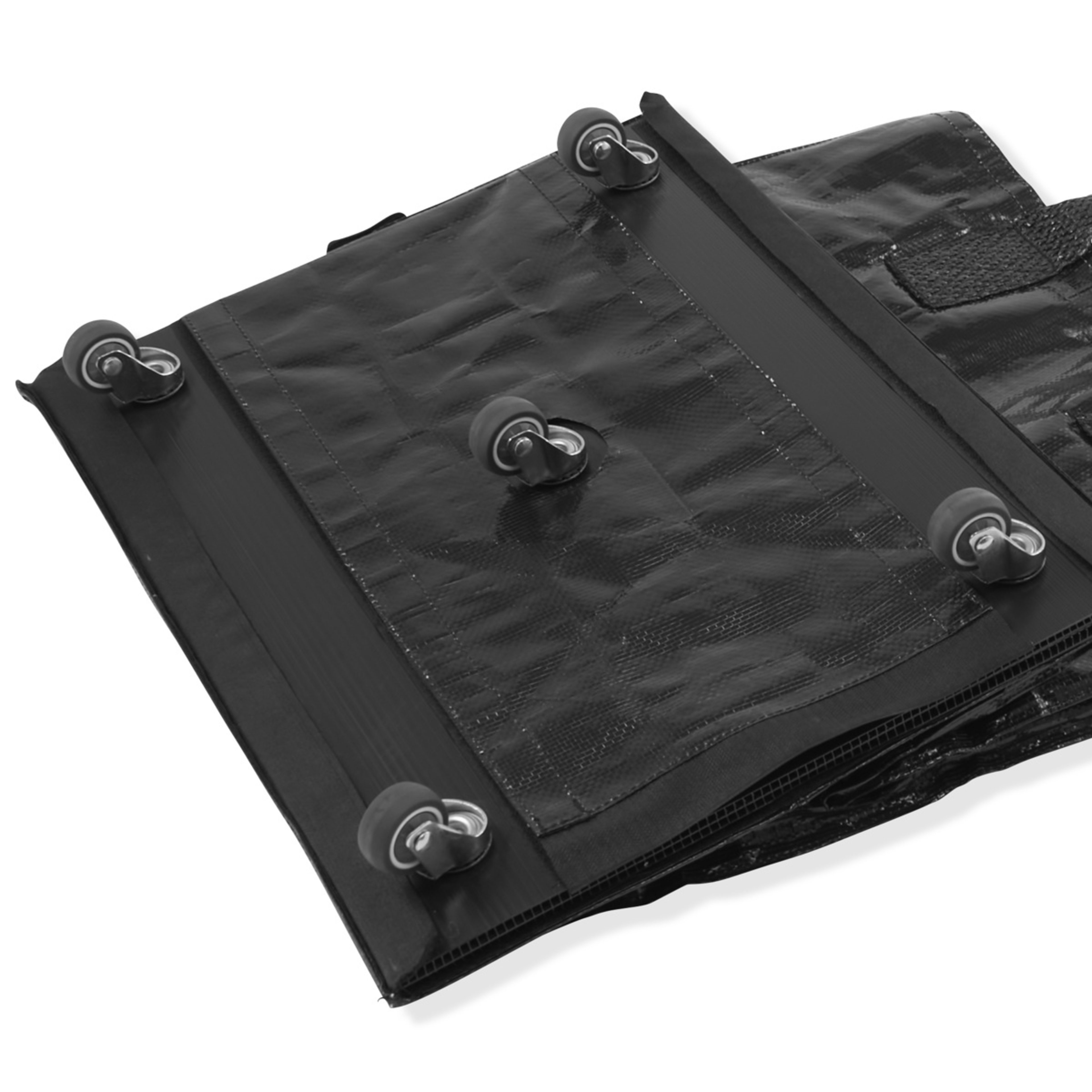 6 91cm Foldable Shopping Trolley - Black, 6 of 10