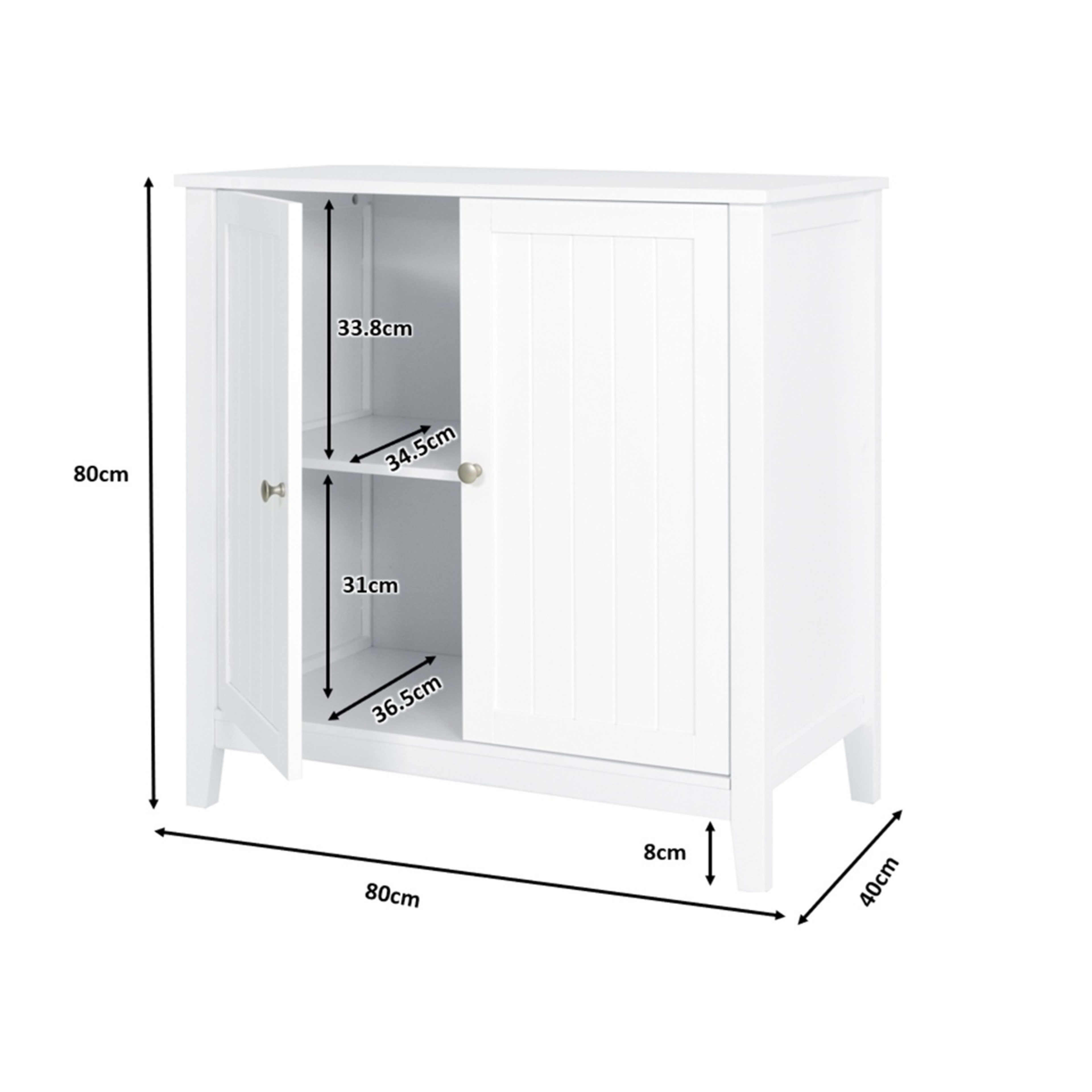 10 Hamptons Adjustable Shelves Cabinet, 10 of 10