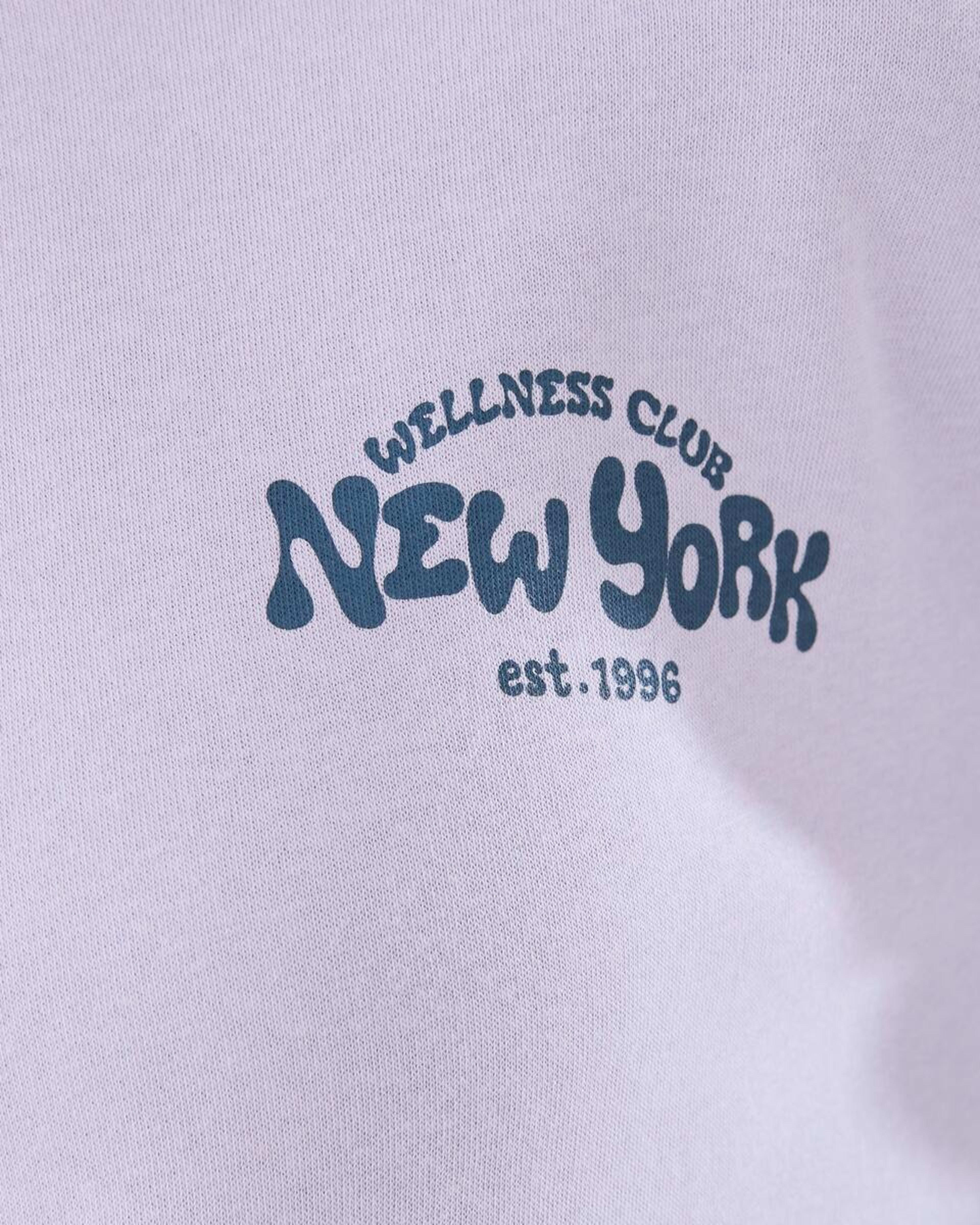 4 Print Crew Neck Sweatshirt Ny Wellness Club Pastel Lilac, 4 of 8