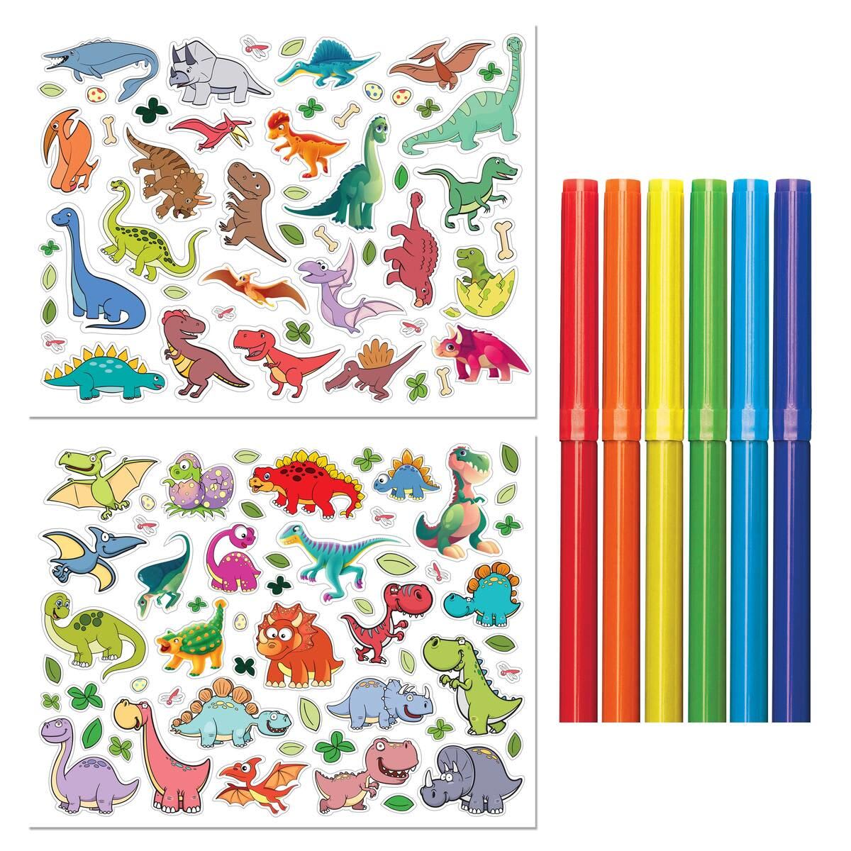 Kaleidoscope Colouring: Roarsome Dinosaurs Colour & Activity Set with Lap-Desk - Book - Kmart NZ