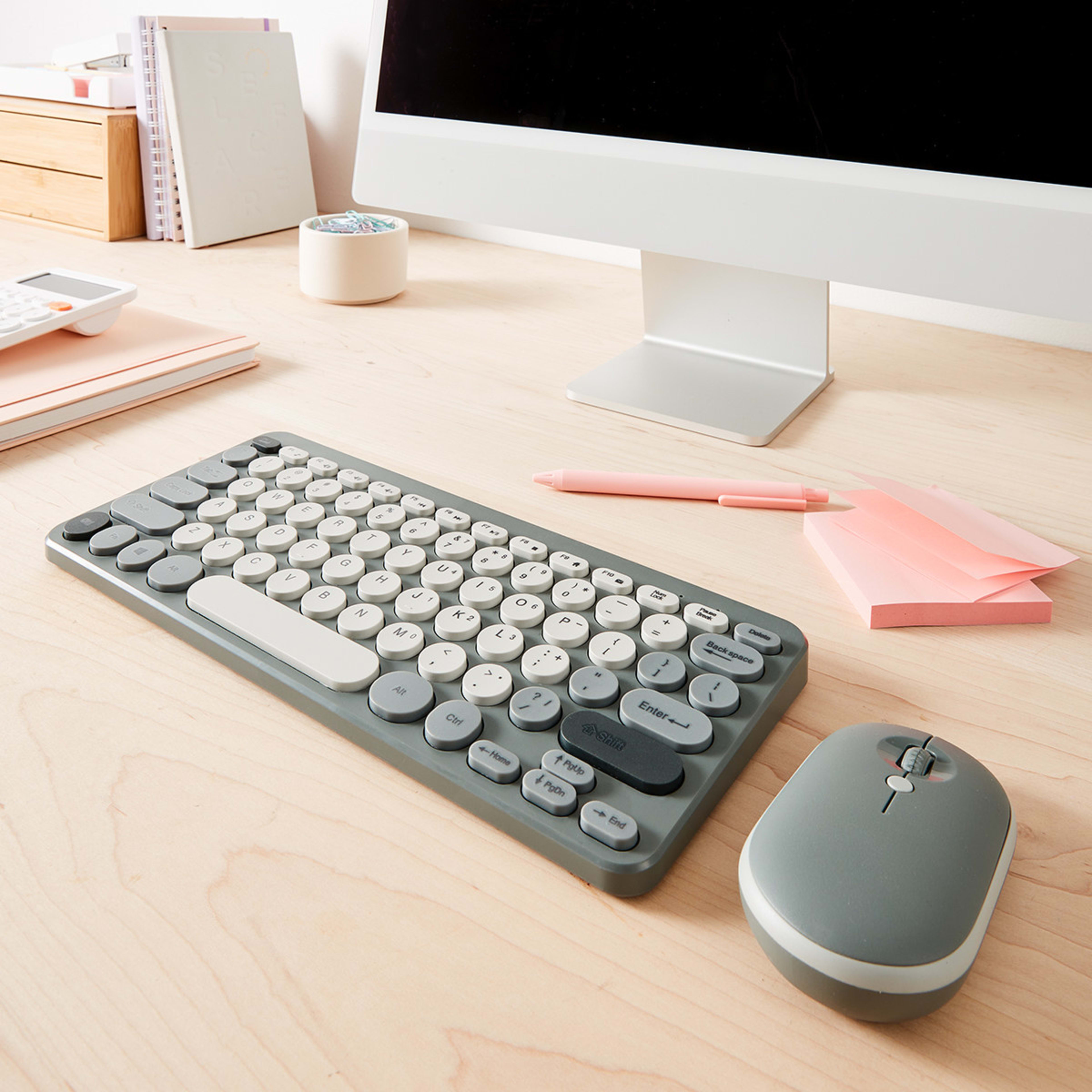 1 Wireless Keyboard and Mouse - Grey, 1 of 9