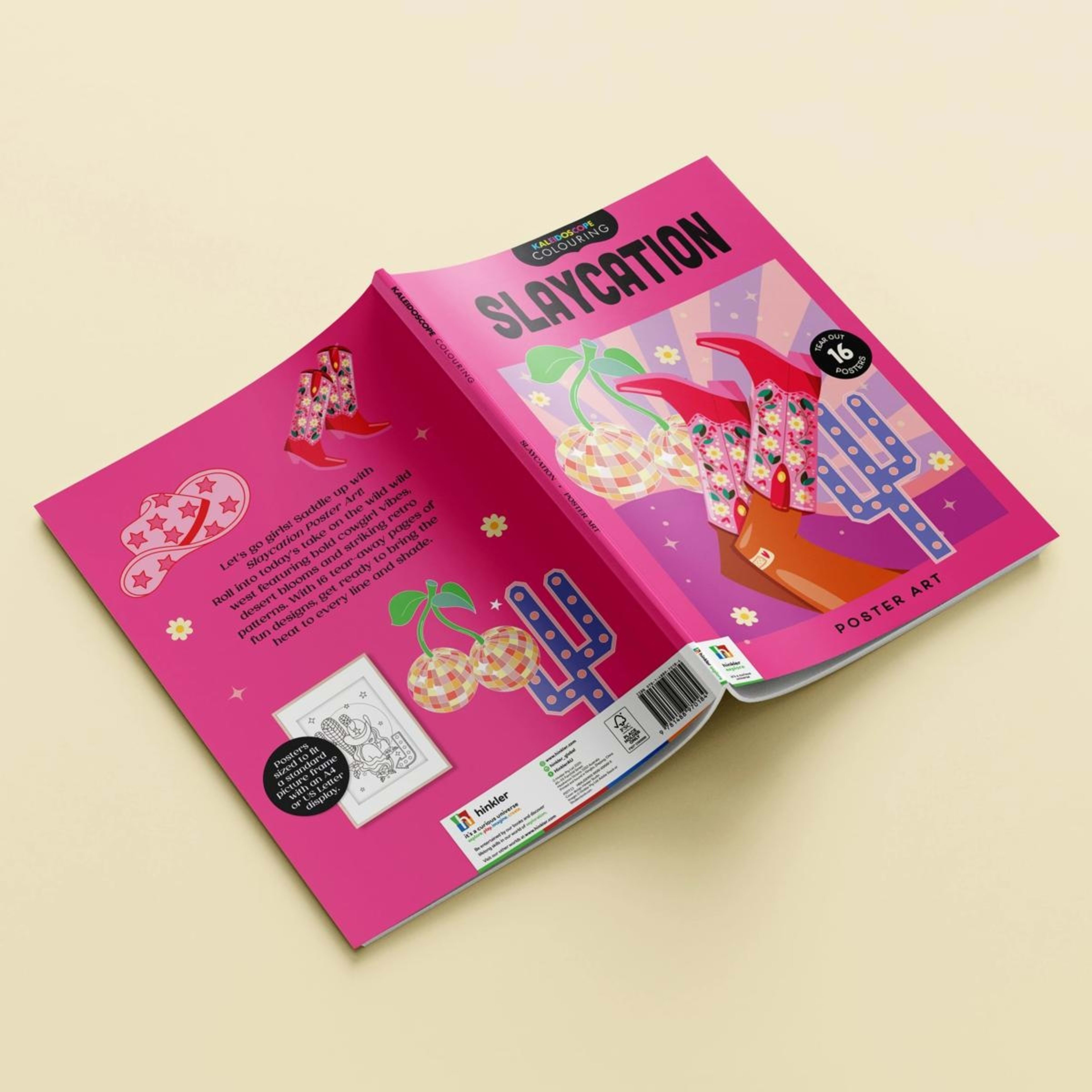 3 Kaleidoscope Colouring Poster Art: Slaycation - Book, 3 of 4