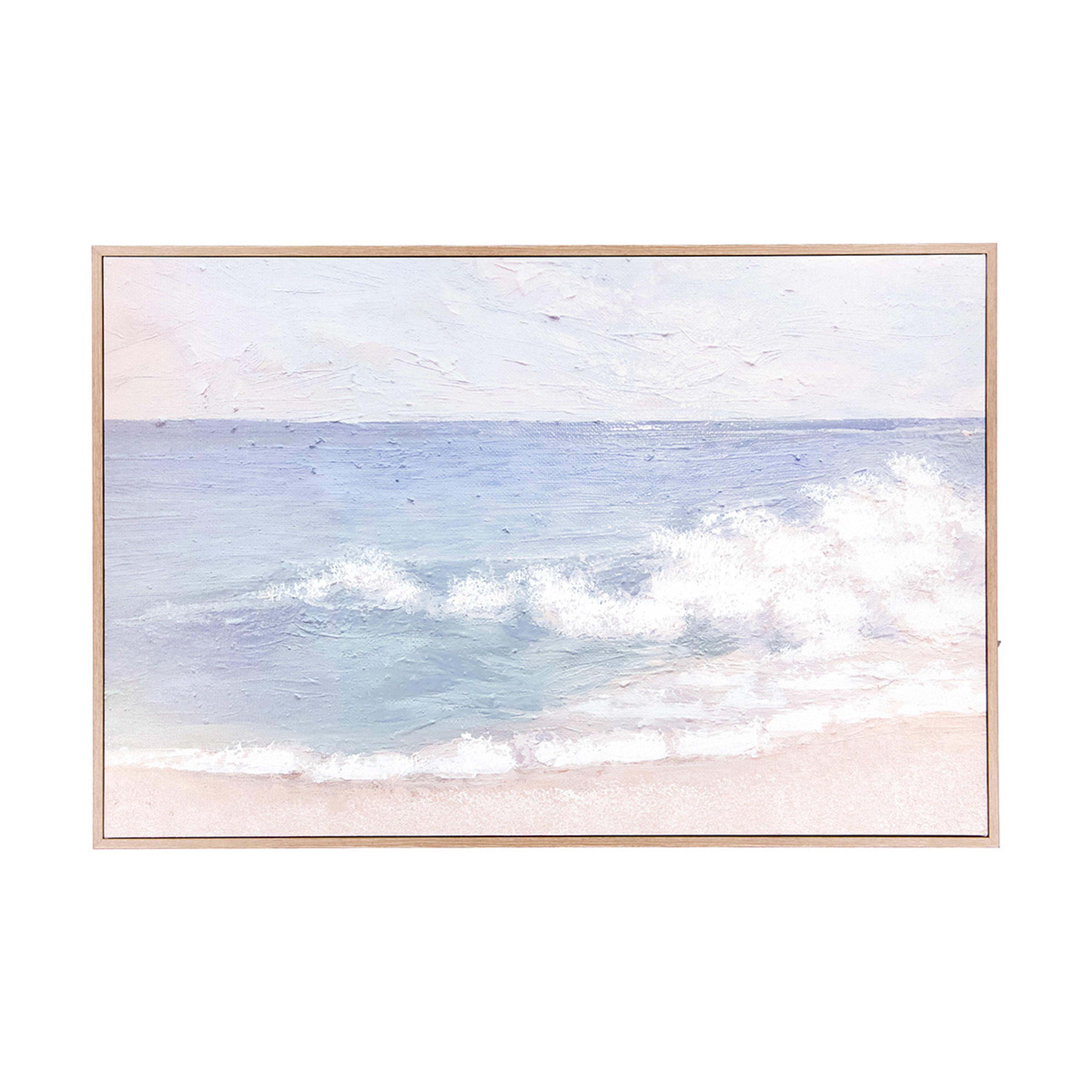 Beach Wave Framed Canvas Kmart