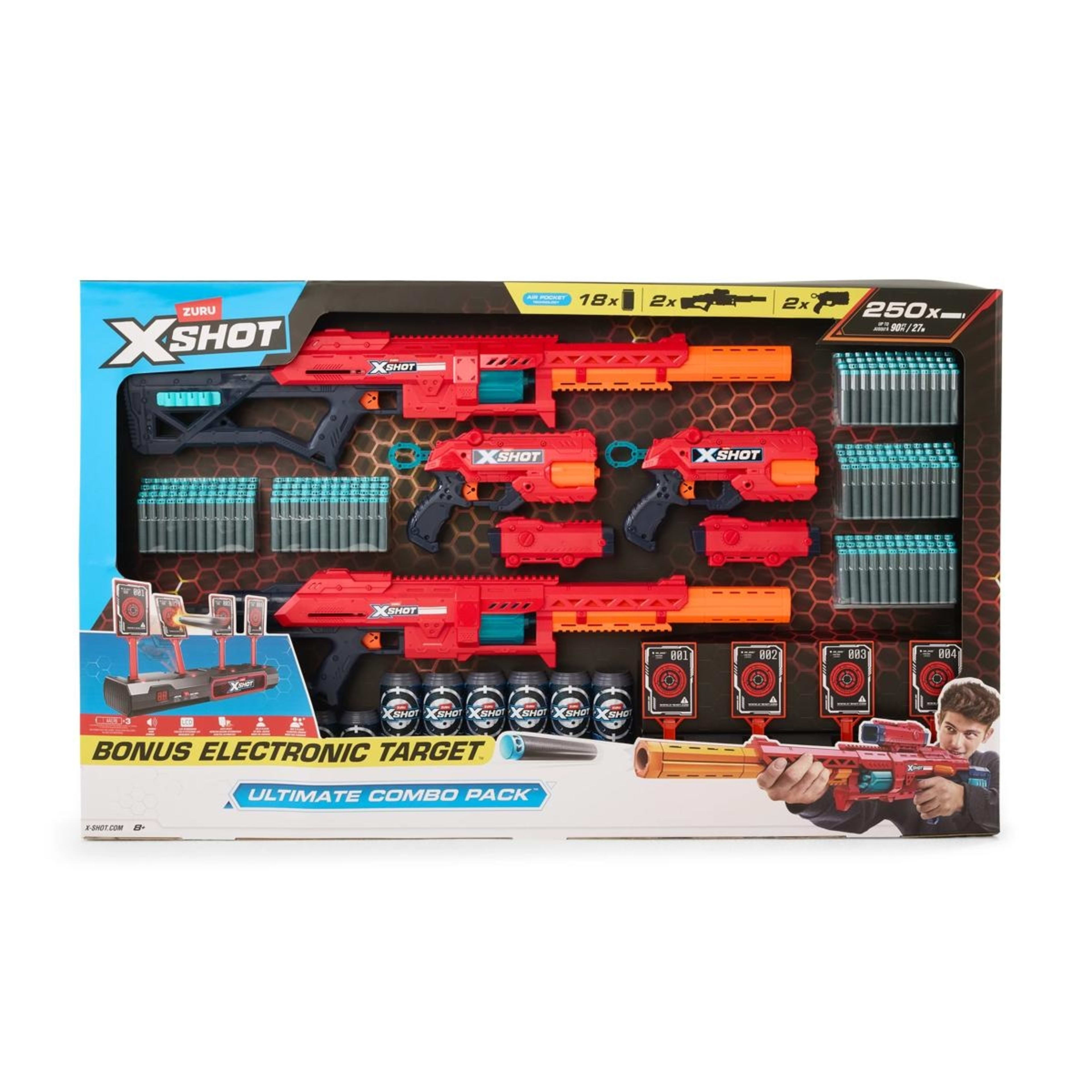 2 Zuru X-Shot Excel Ultimate Combo Pack with Bonus Electronic Target, 2 of 7