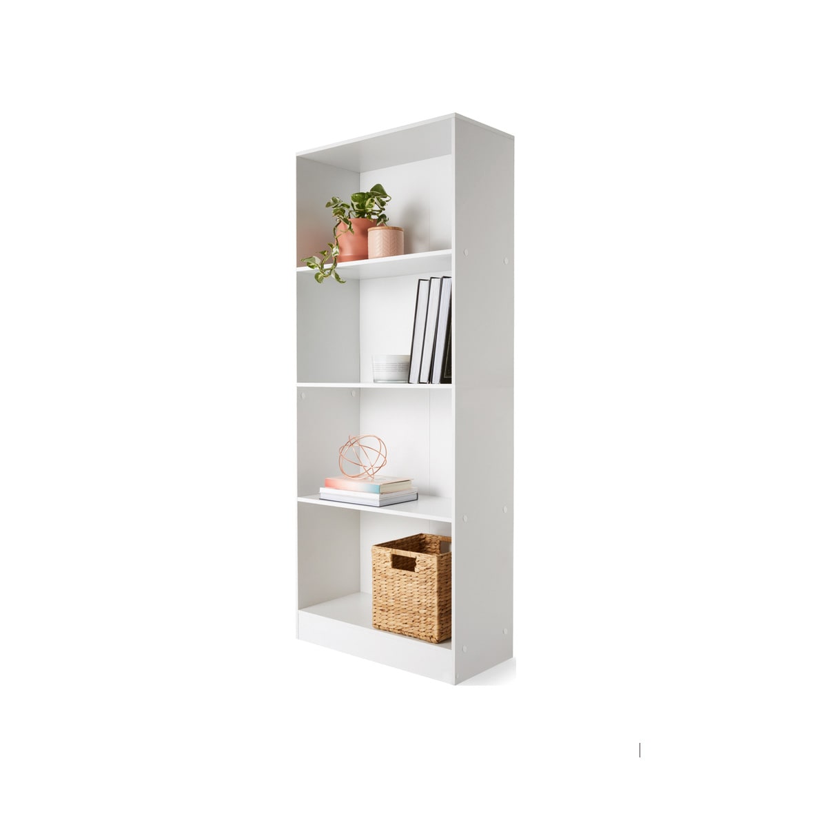 4 Tier Bookshelf White Kmart NZ