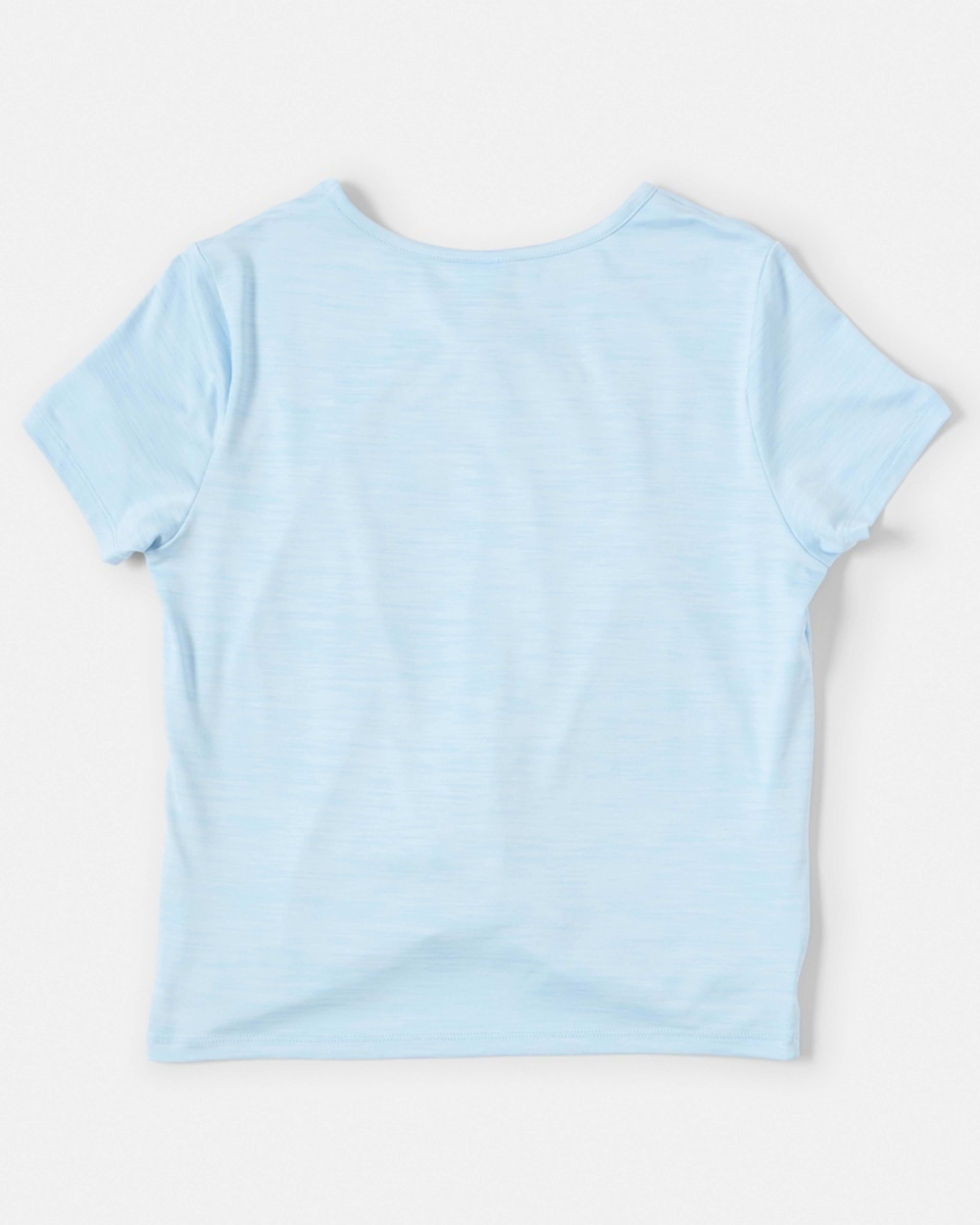 9 Active Kids Twist Front T-shirt Blu Marle, 9 of 9