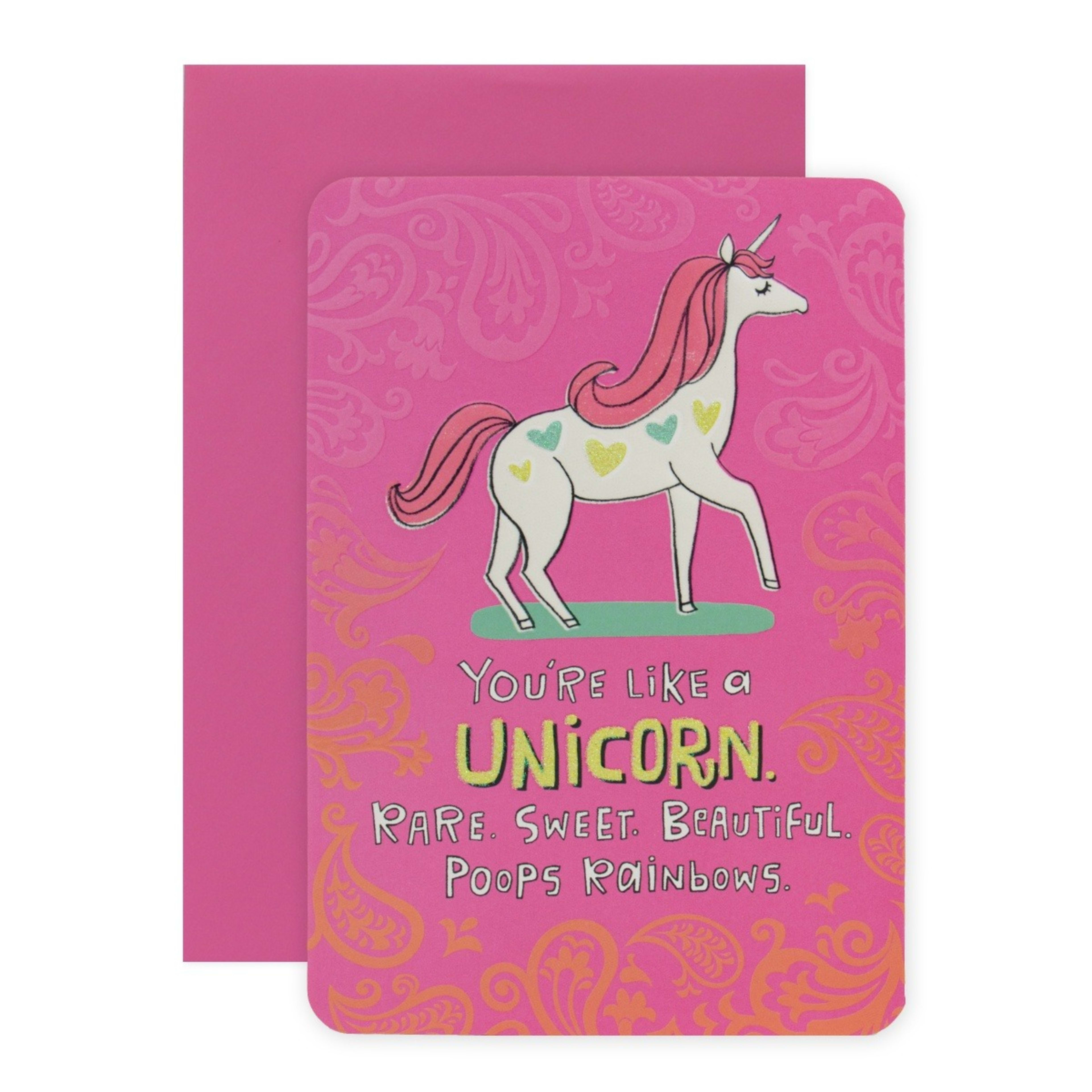 1 Connections from Hallmark Birthday Card - Poops Rainbows