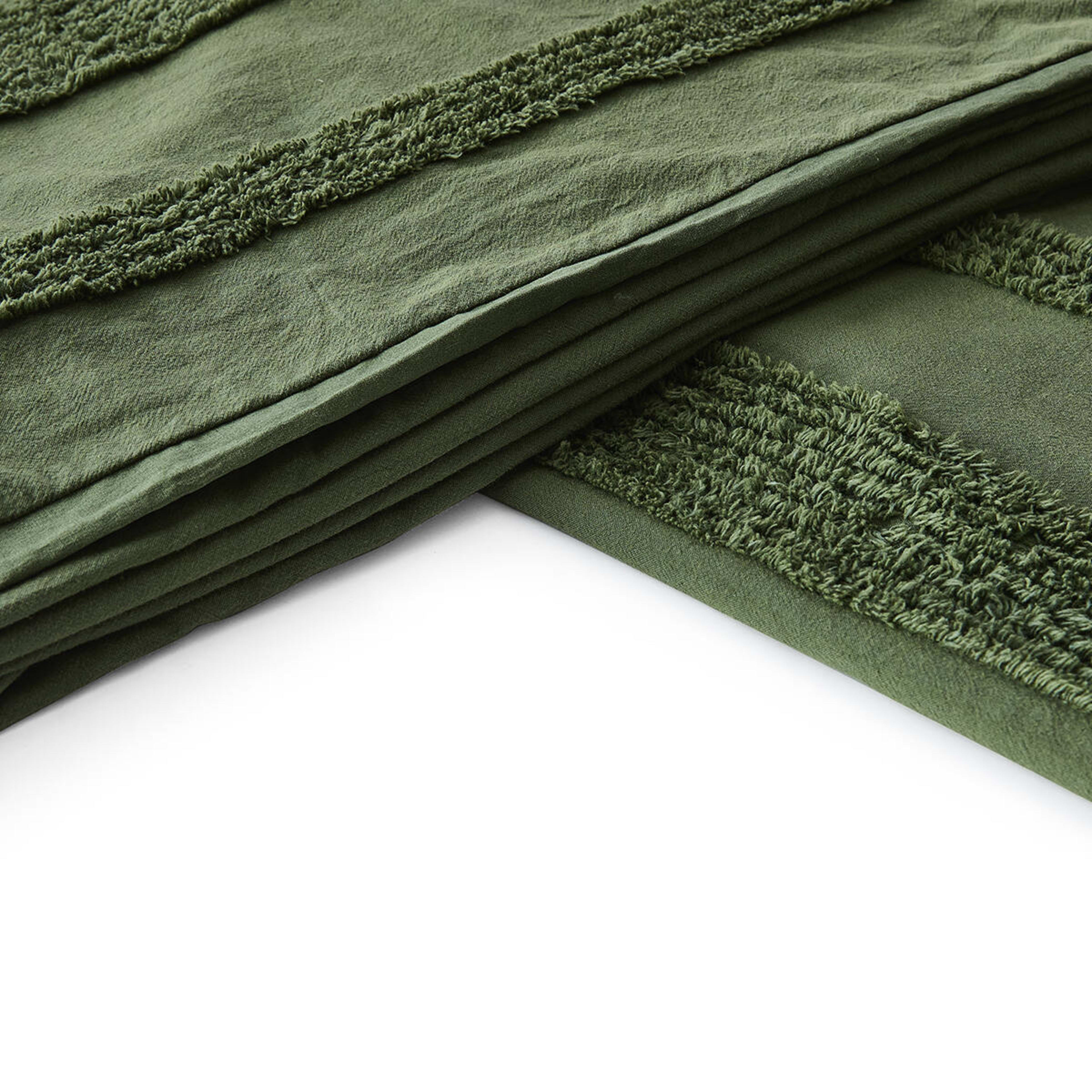 6 Willow Cotton Quilt Cover Set - Queen Bed, Forest, 6 of 6