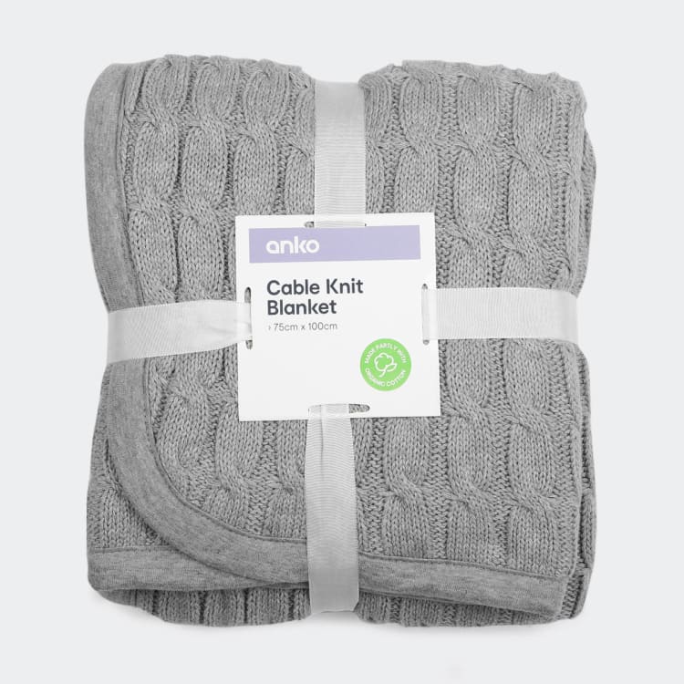 Cable Knit Blanket Kmart