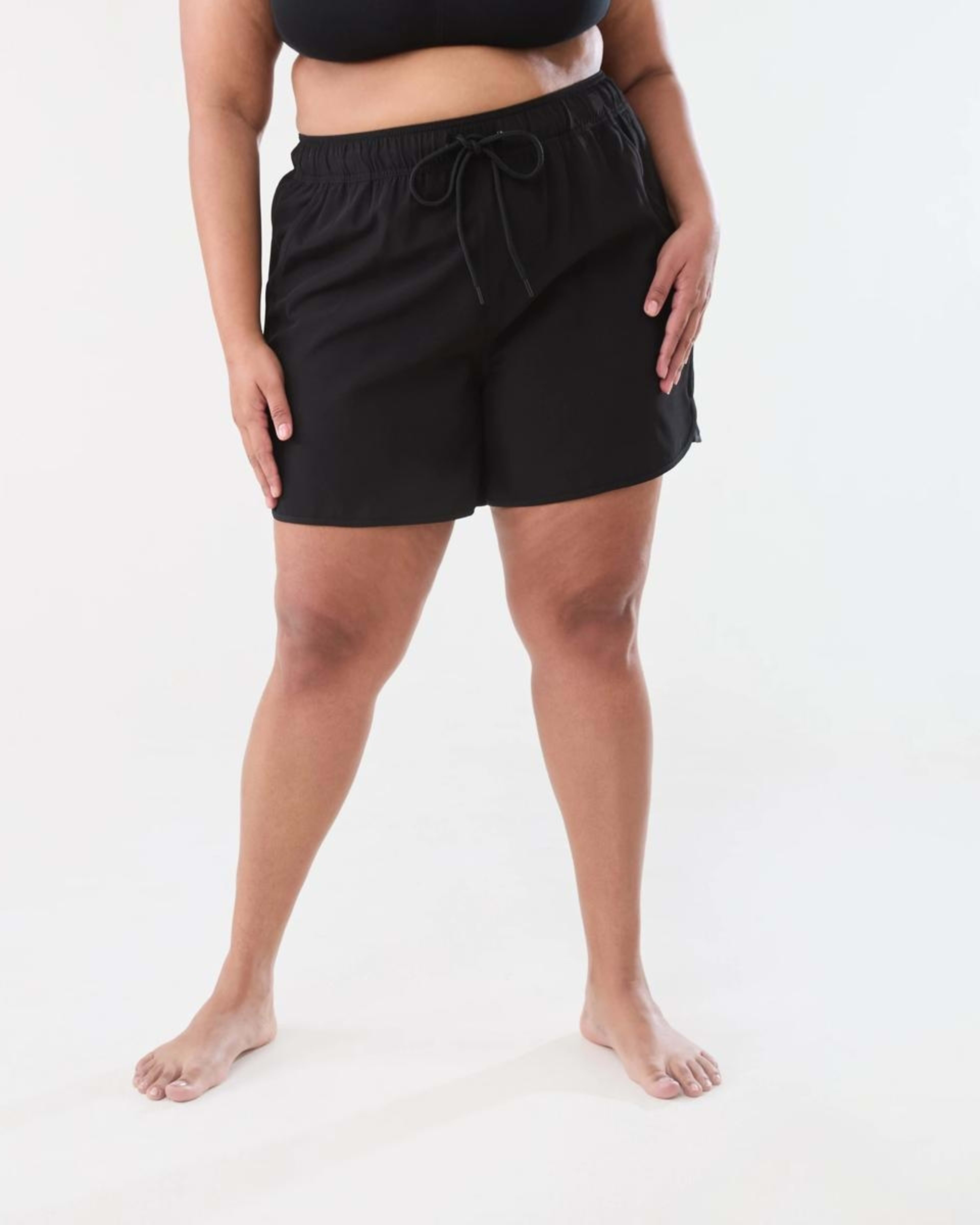 6 Curve Mid Length Boardshorts BLACK, 6 of 6