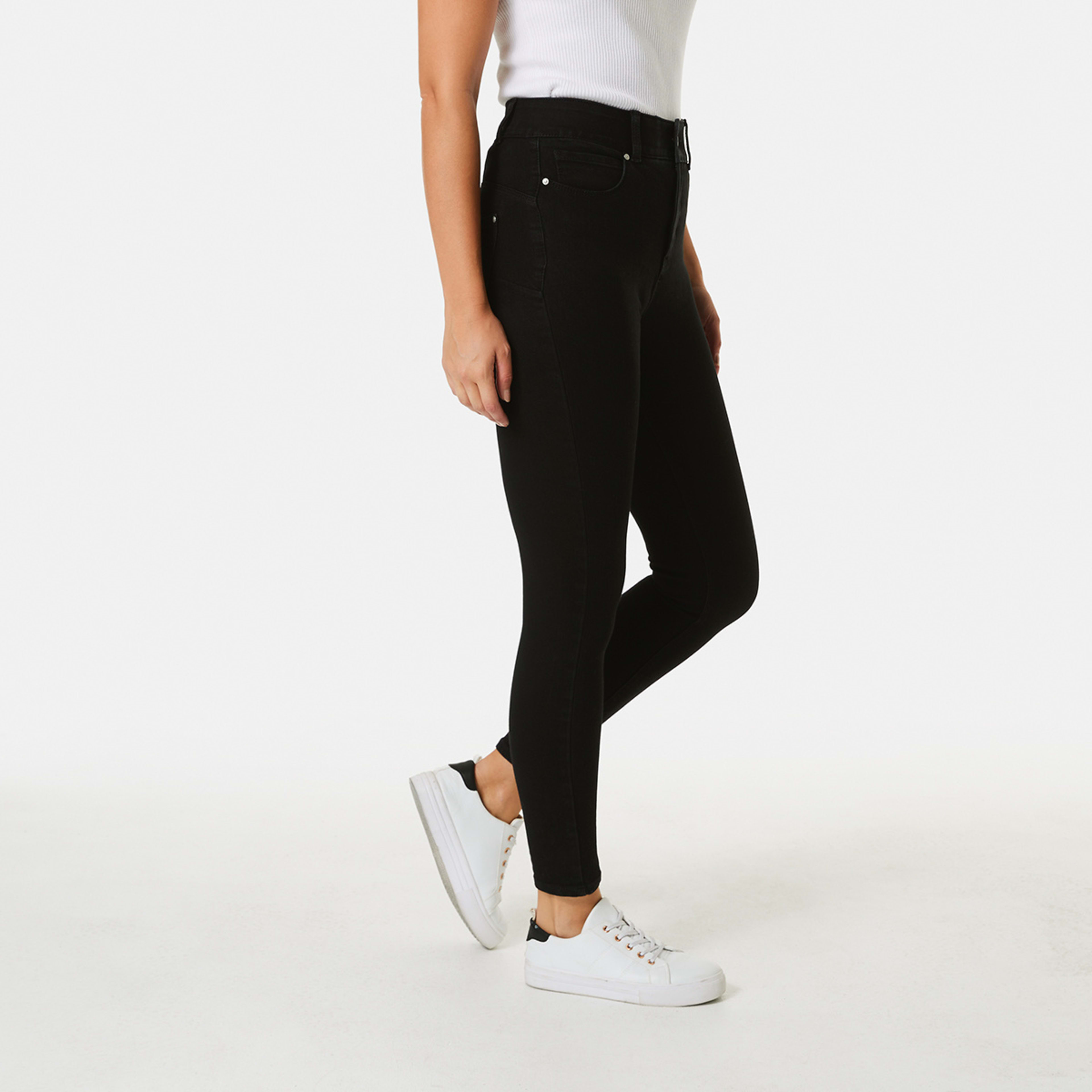 2 Shapewear Jeans Black Wash, 2 of 5