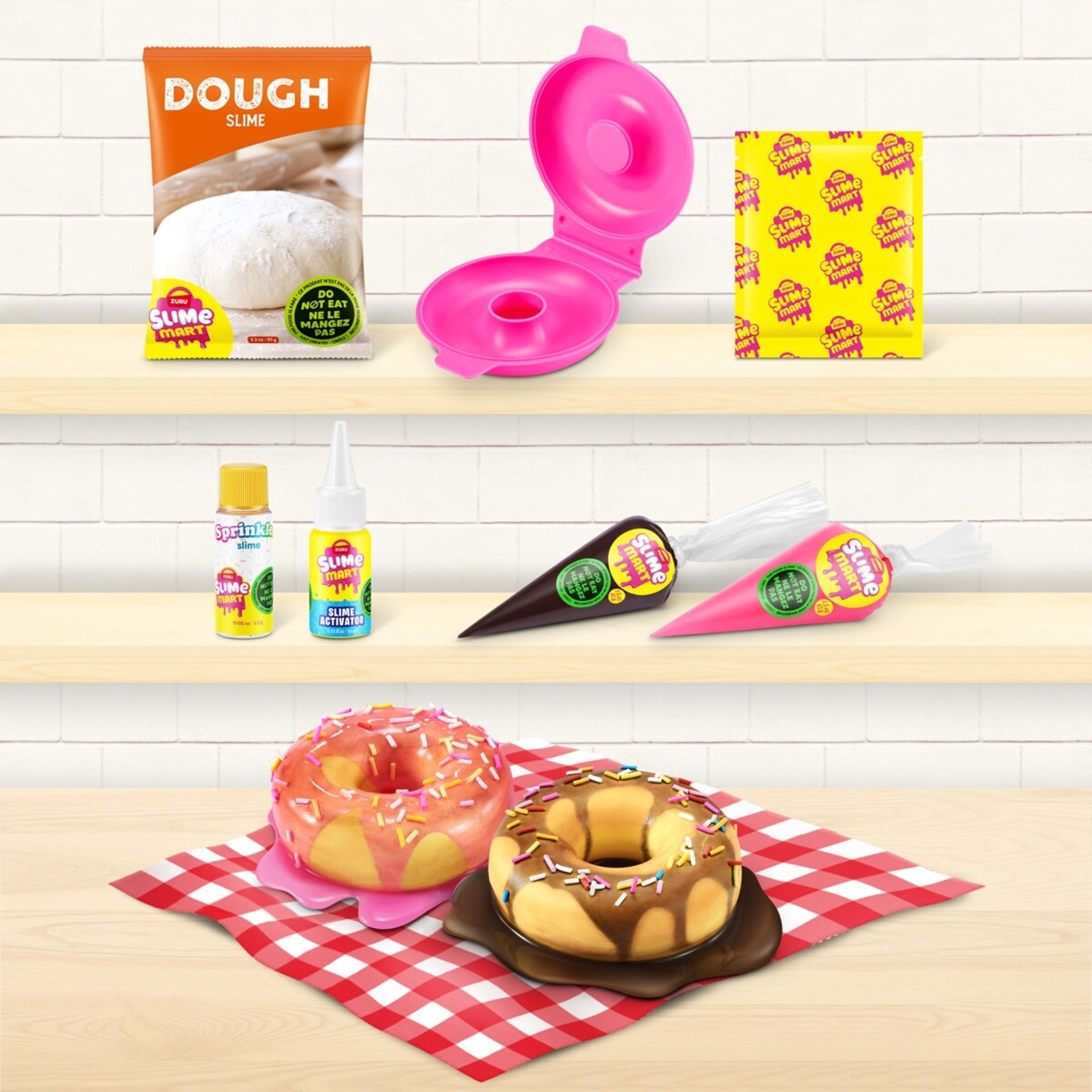 6 10 Piece Zuru Slime Mart Make Your Own Realistic Slime Food Playset - Donut, 6 of 8