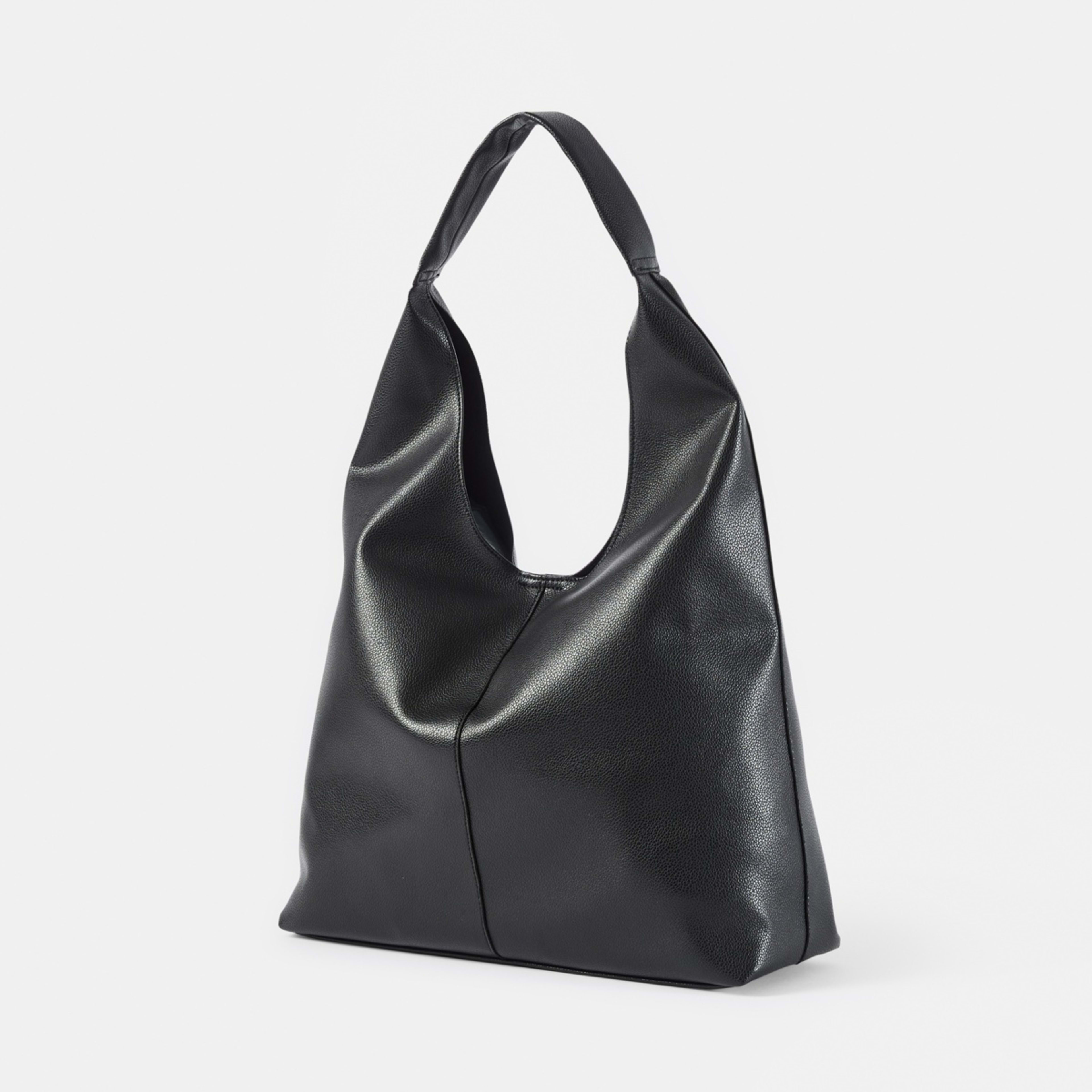 2 Slouchy Shoulder Bag Black, 2 of 10