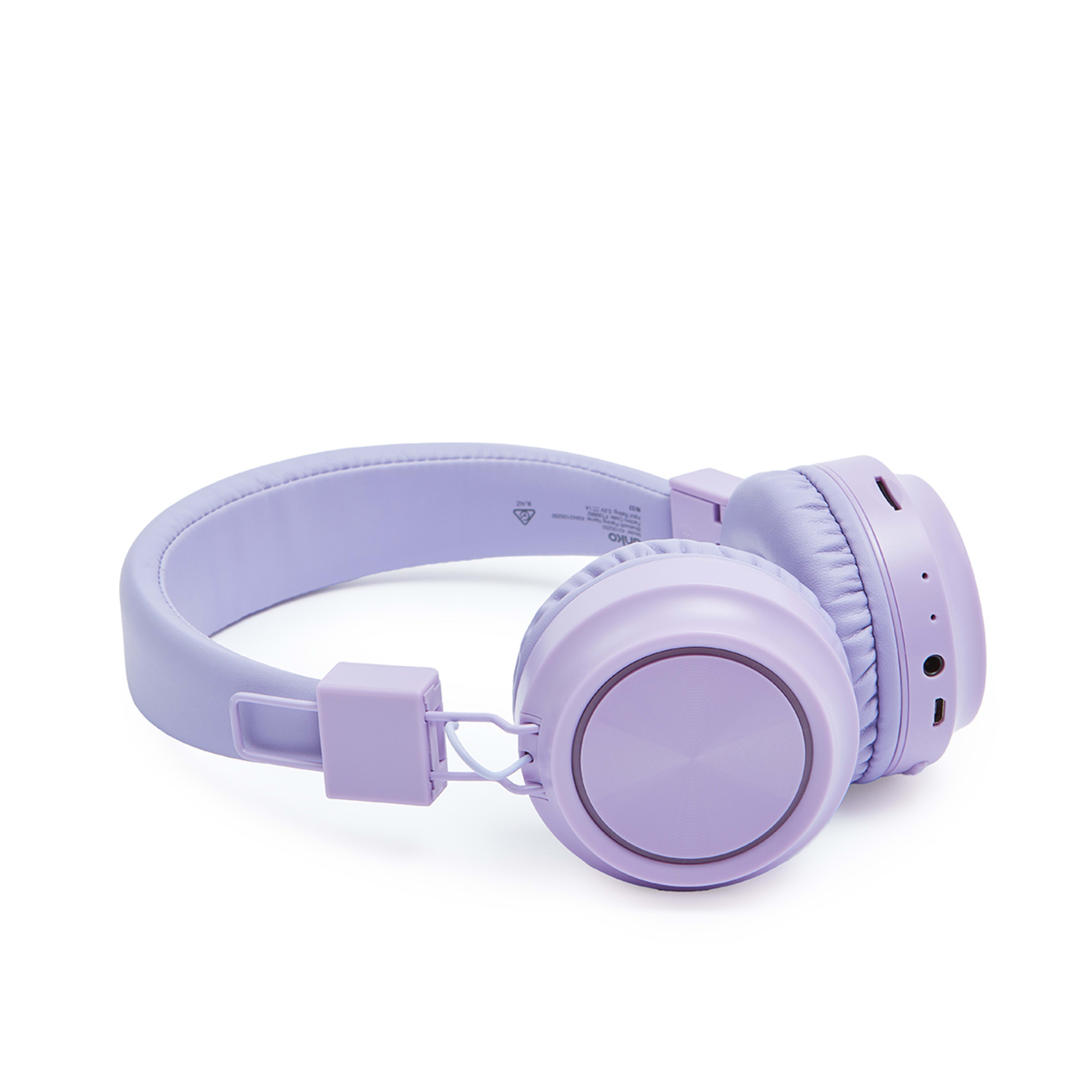 6 Buddy Light Up Bluetooth Headphones - Lilac, 6 of 10