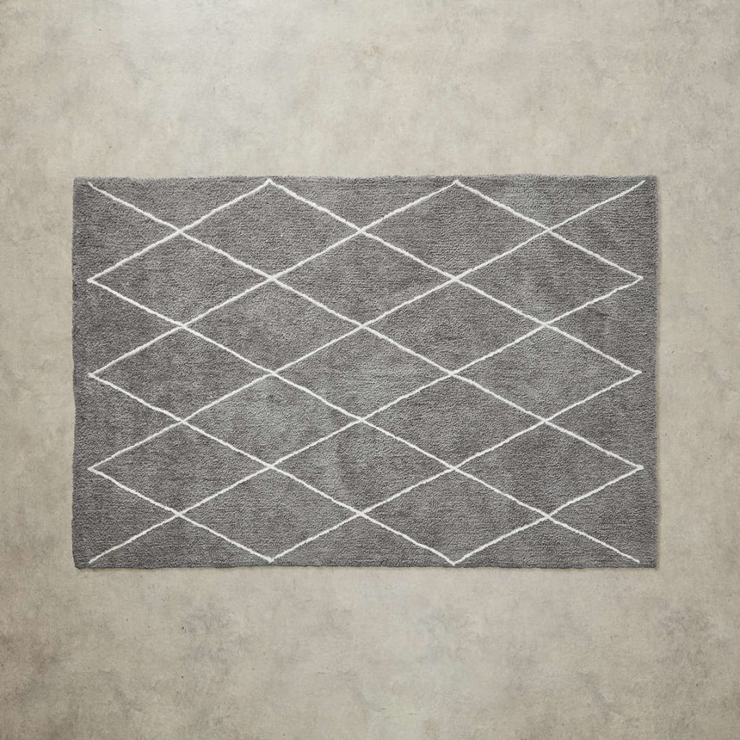 Trellis Rug Grey, Extra Large 270cm x 180cm Kmart