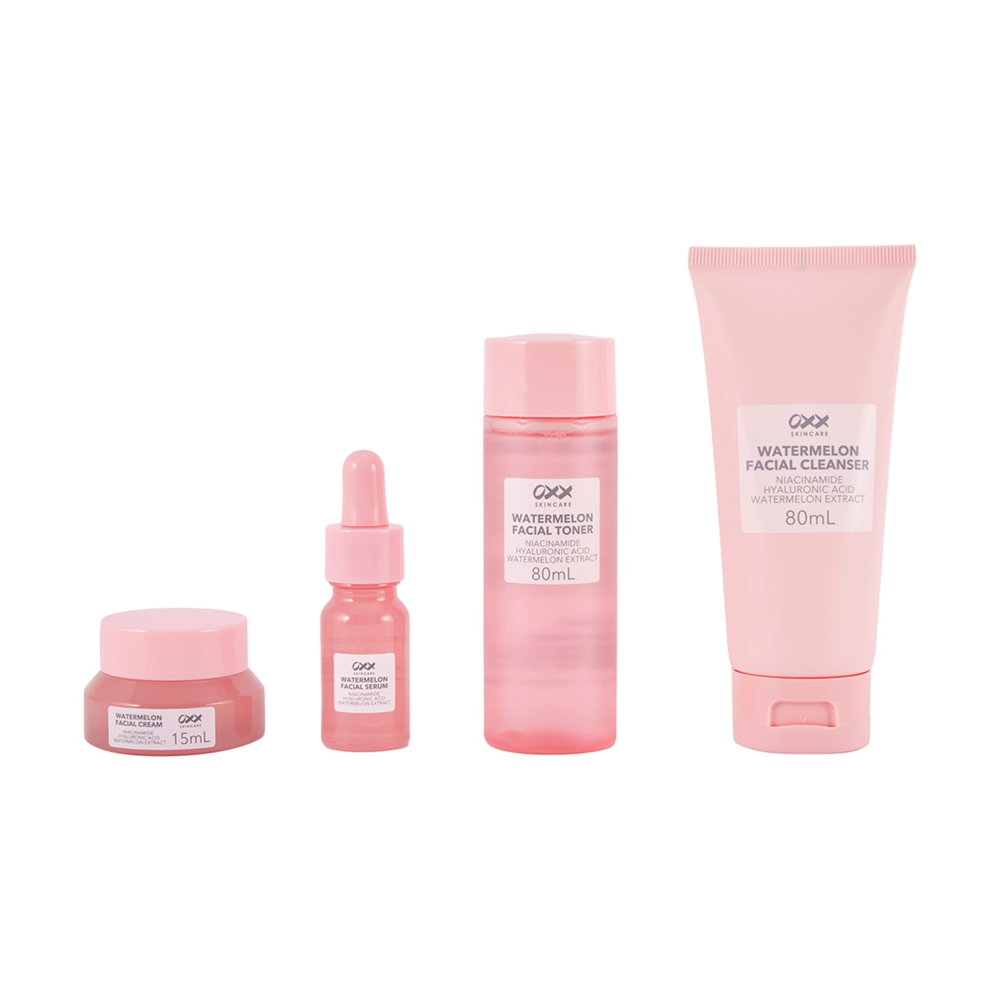 OXX Skincare Watermelon Mini Skin Kit Niacinamide and Hyaluronic Acid