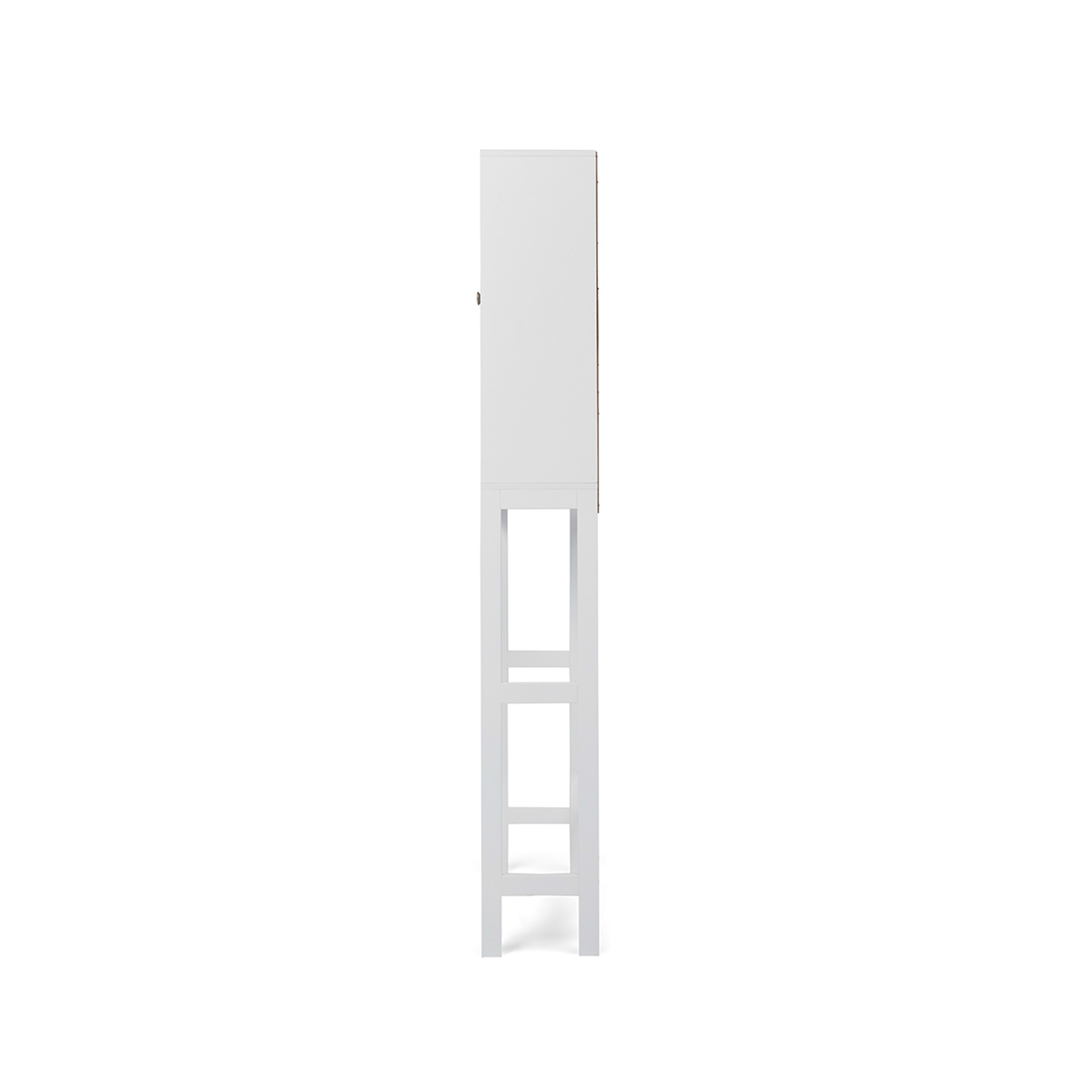 4 Over Toilet Panelled Shelf Unit, 4 of 9