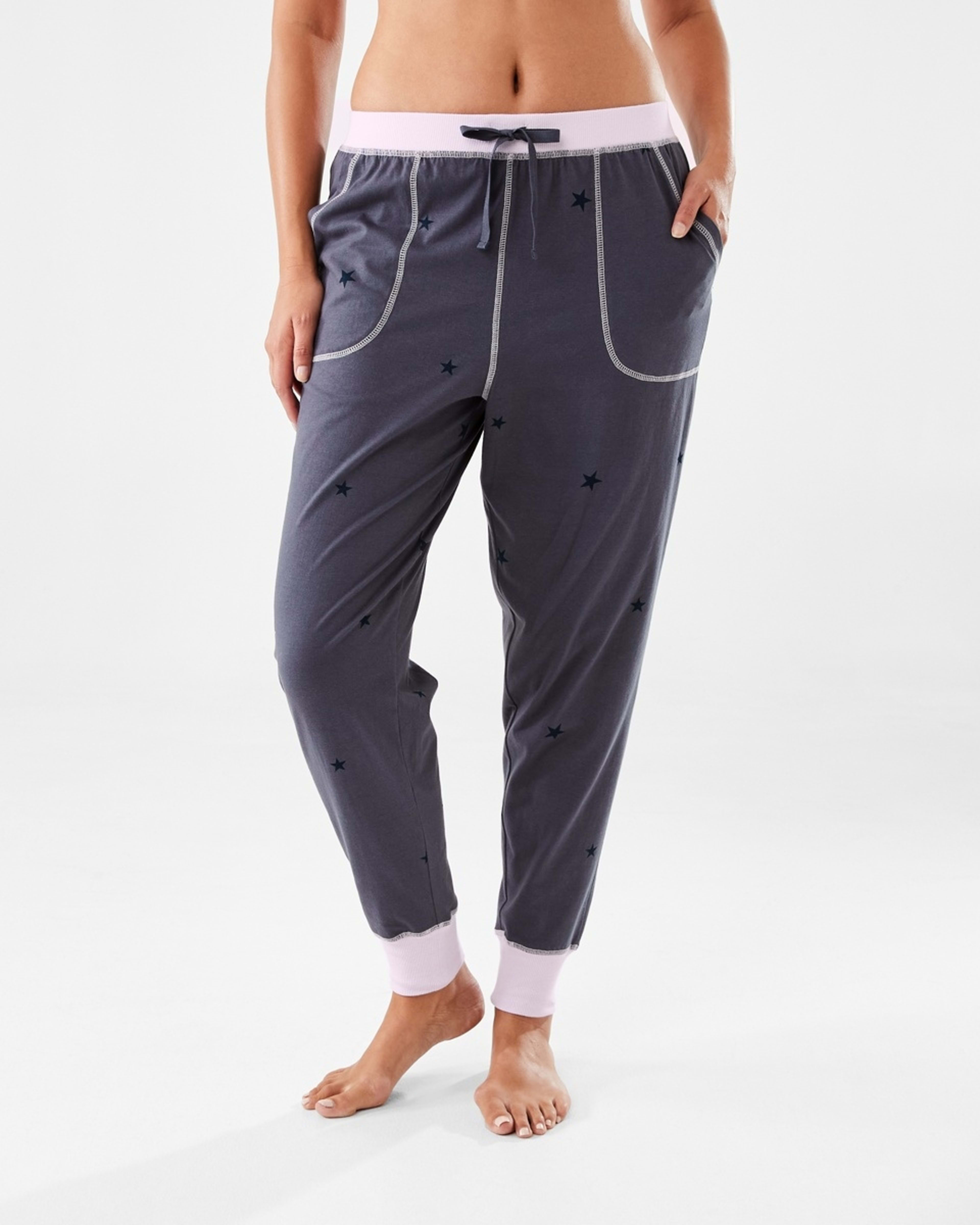 1 Printed Knit Cuffed Pants Sim Star N, 1 of 7