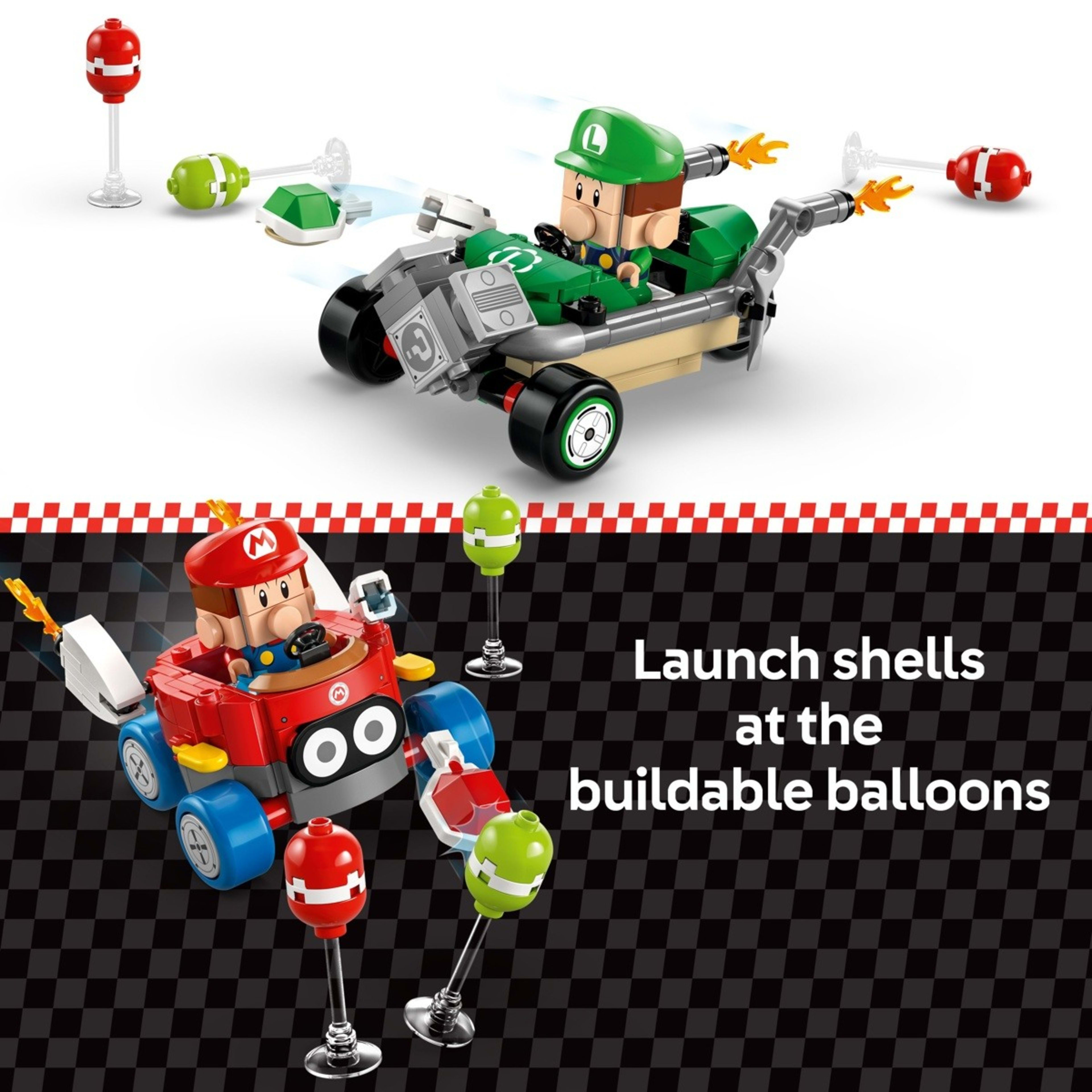 8 LEGO Super Mario: Mario Kart Baby Mario vs. Baby Luigi 72034, 8 of 10