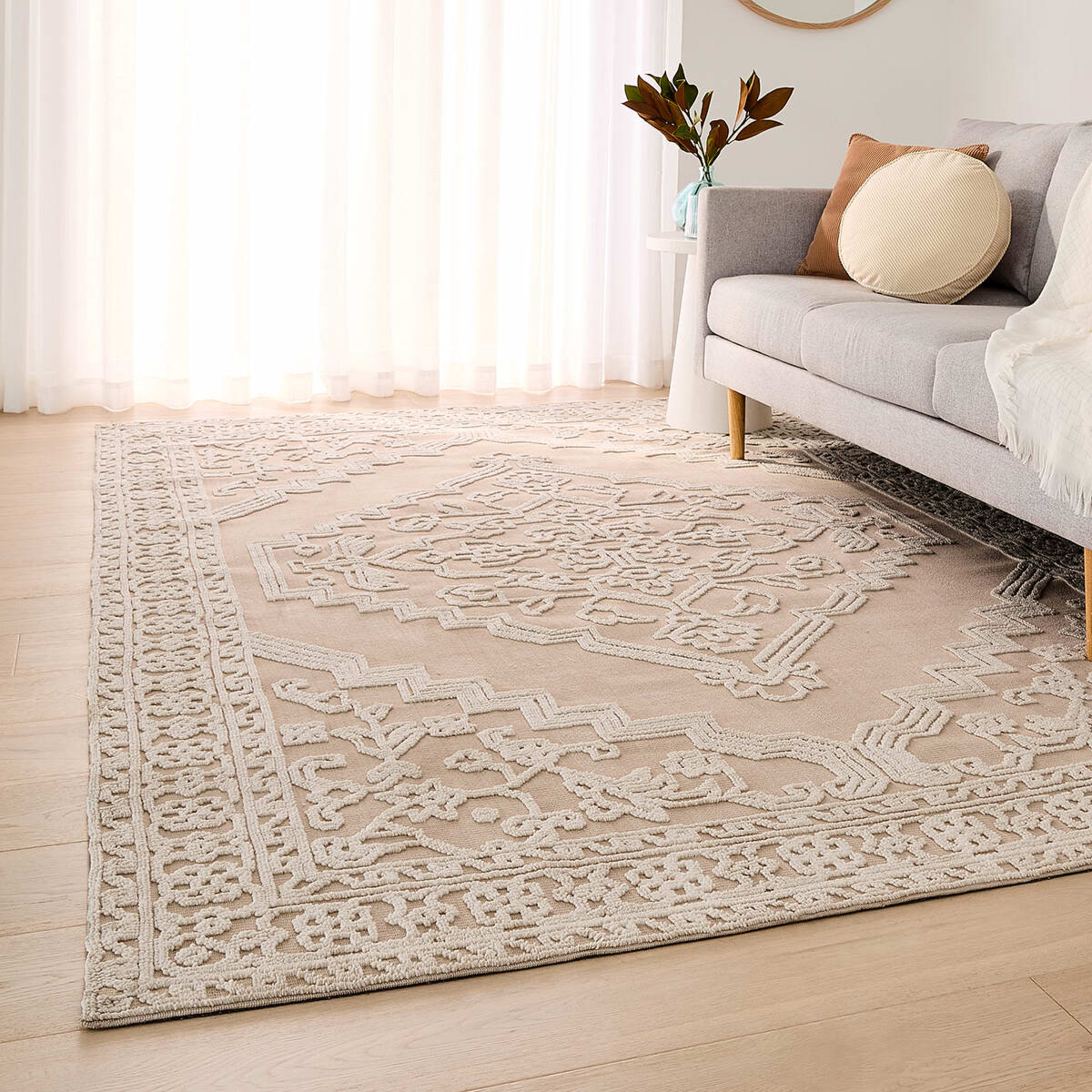 1 Lily Rug - Beige, Extra Large - 270cm x 180cm, 1 of 6