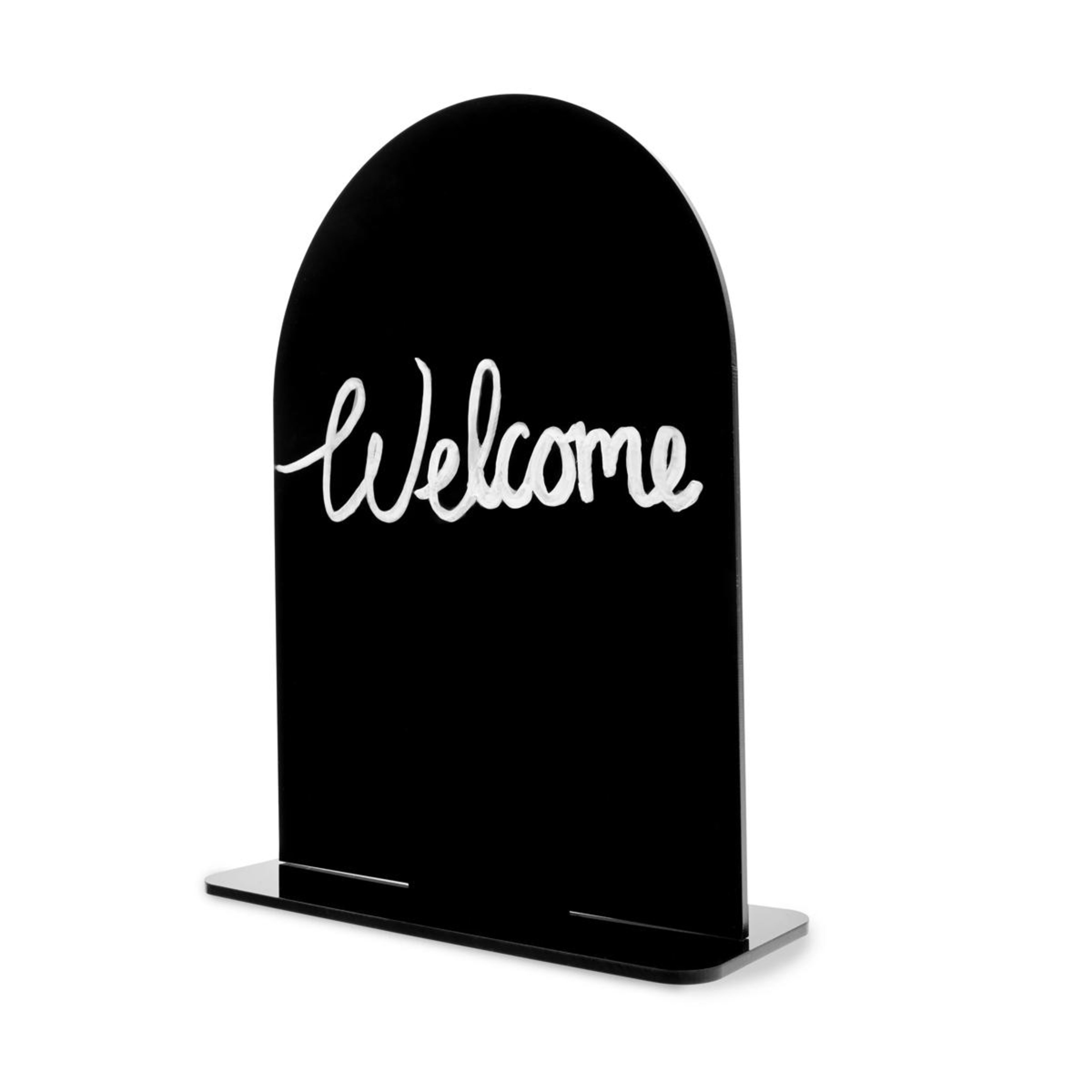 1 4 Piece Black Arch Acrylic Tabletop Sign